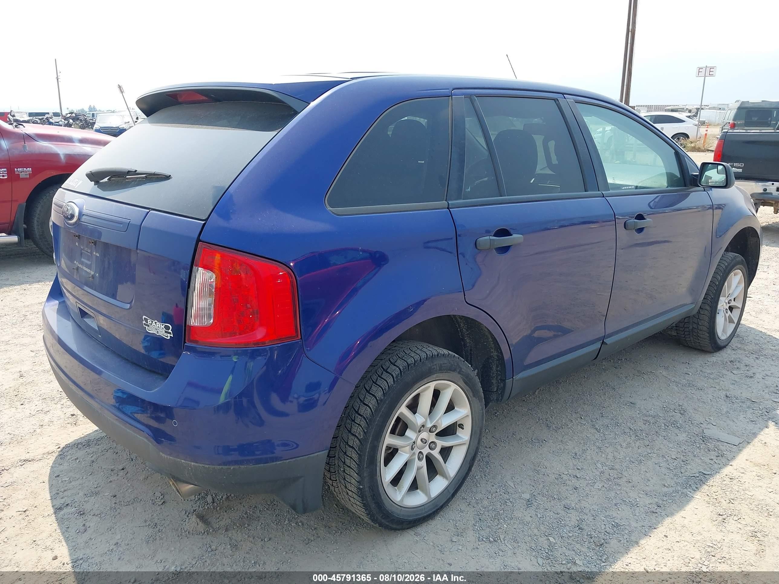 2013 Ford Edge Se Blue vin: 2FMDK3GC6DBA88372