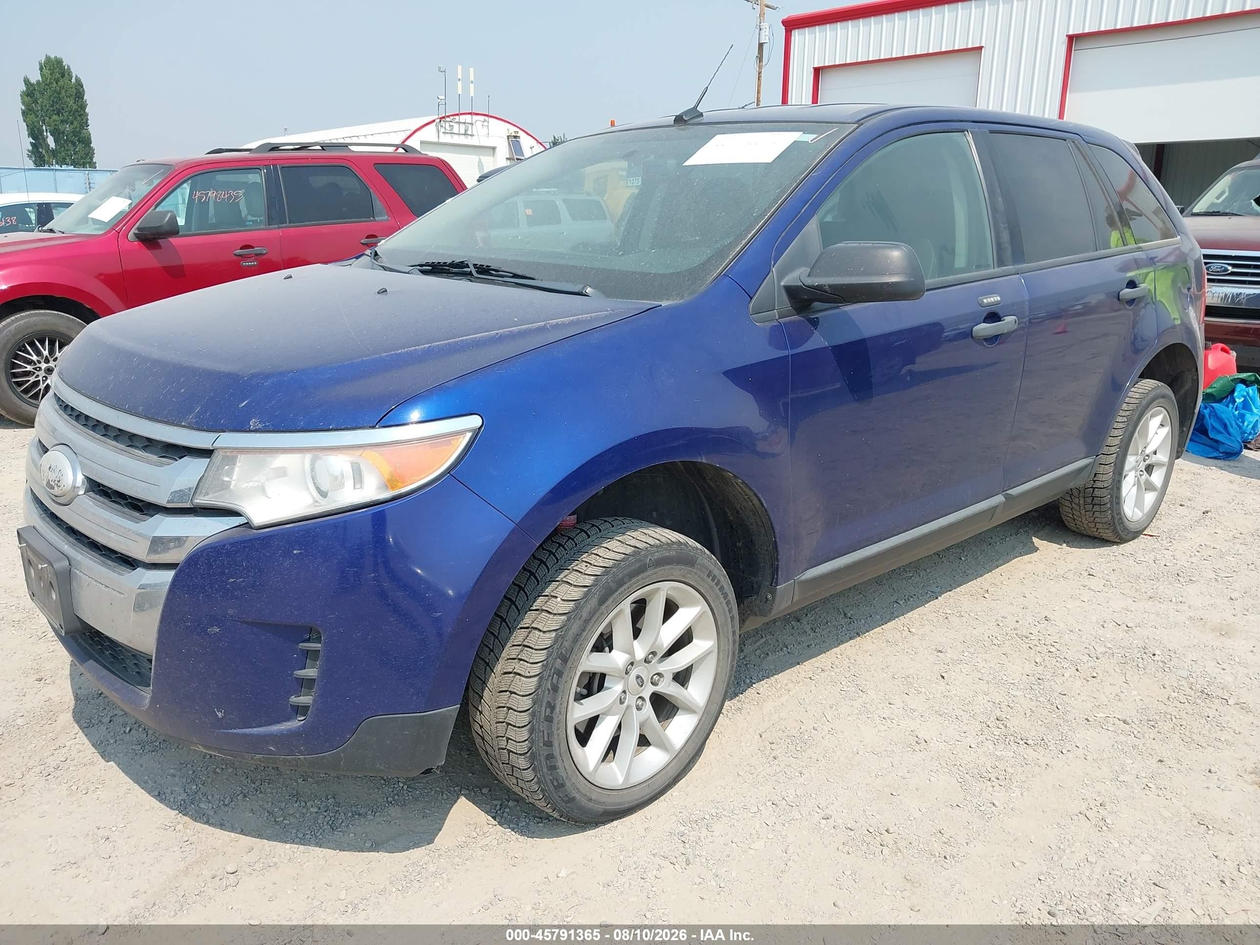 2013 Ford Edge Se Blue vin: 2FMDK3GC6DBA88372