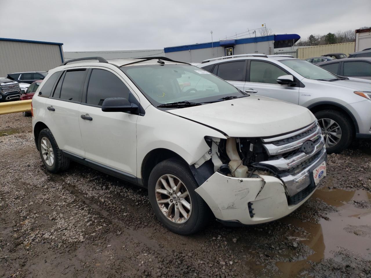 2013 Ford Edge Se White vin: 2FMDK3GC6DBA89067