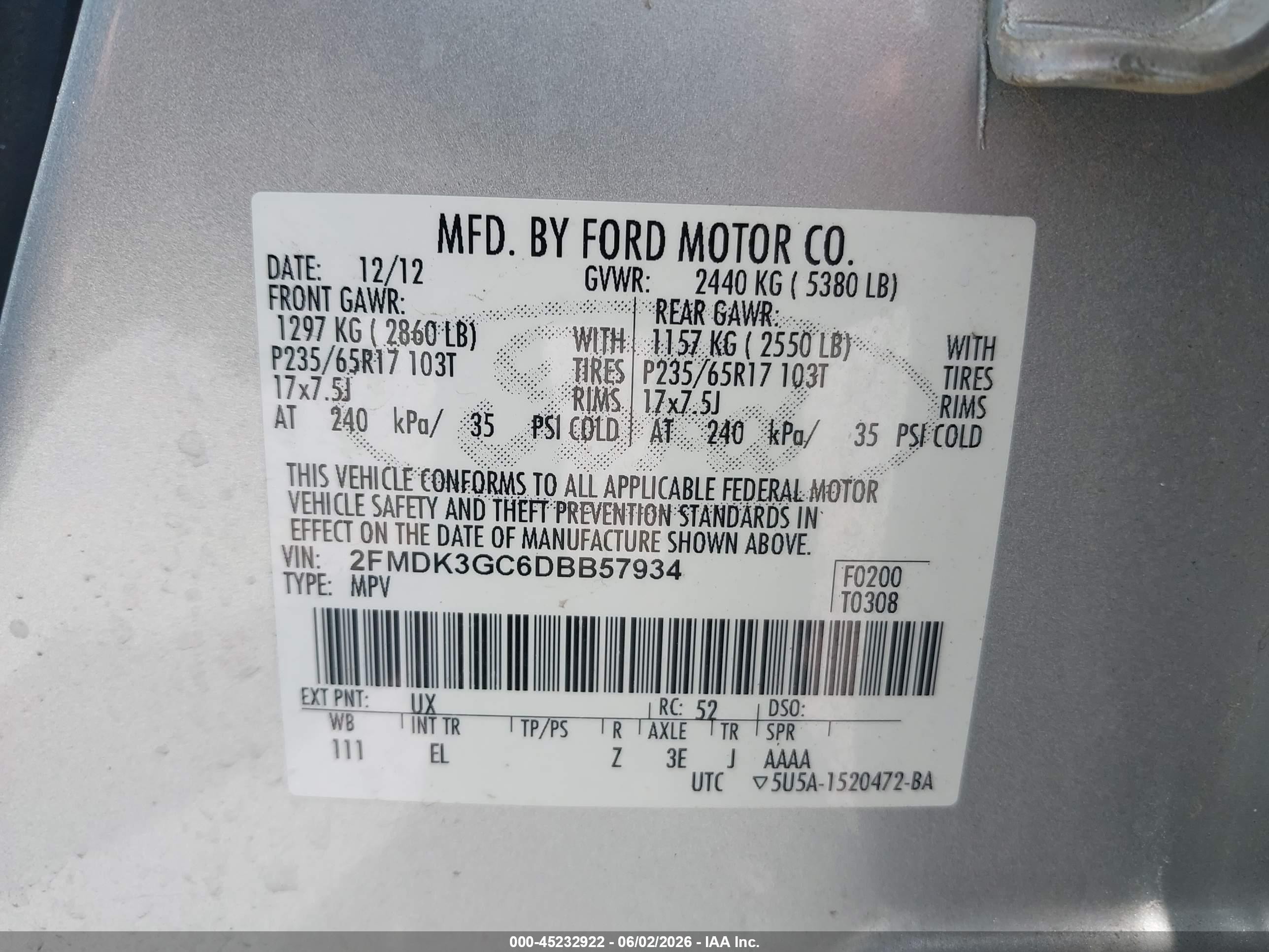 2013 Ford Edge Se Серебряный vin: 2FMDK3GC6DBB57934