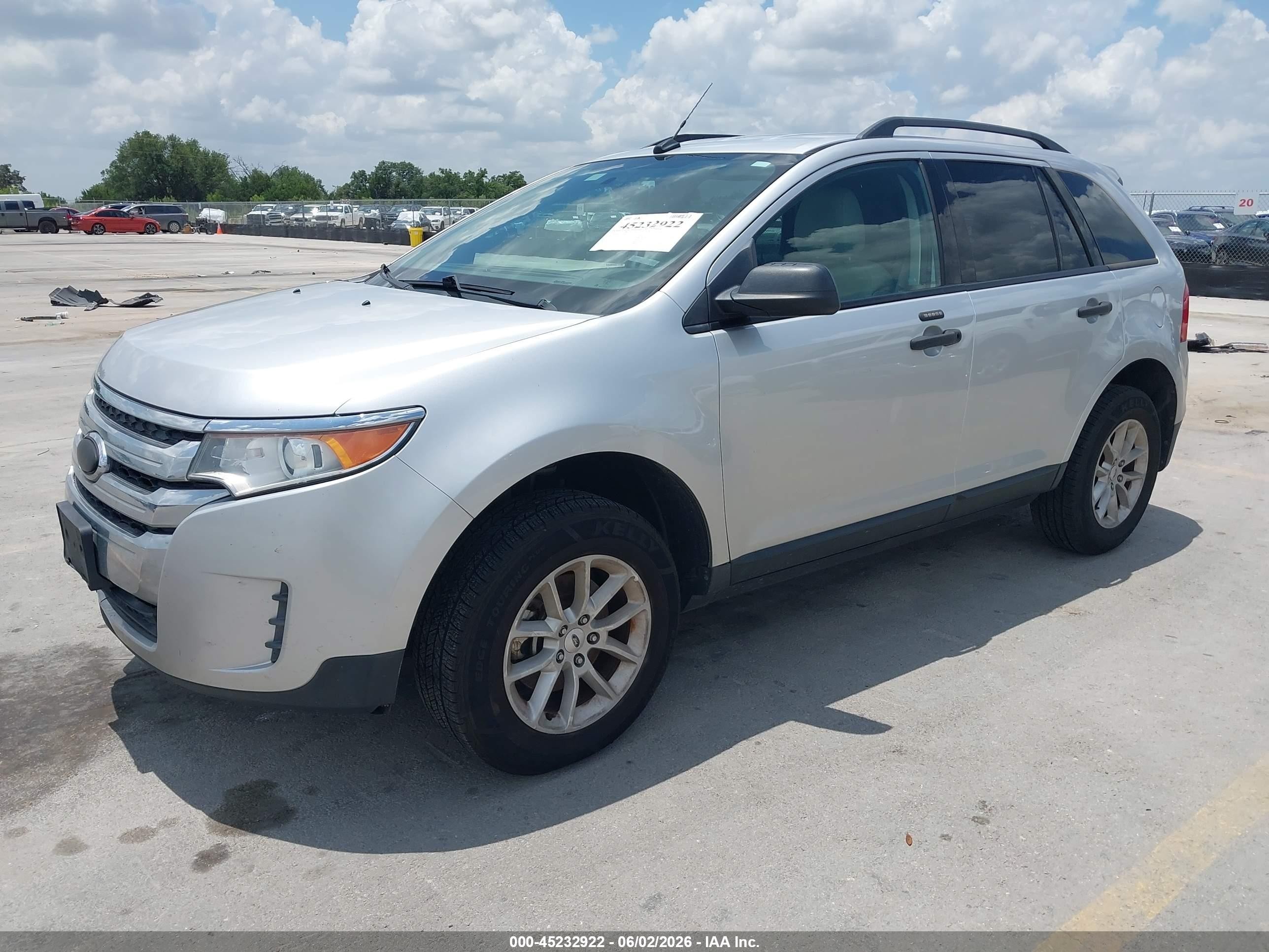 2013 Ford Edge Se Серебряный vin: 2FMDK3GC6DBB57934