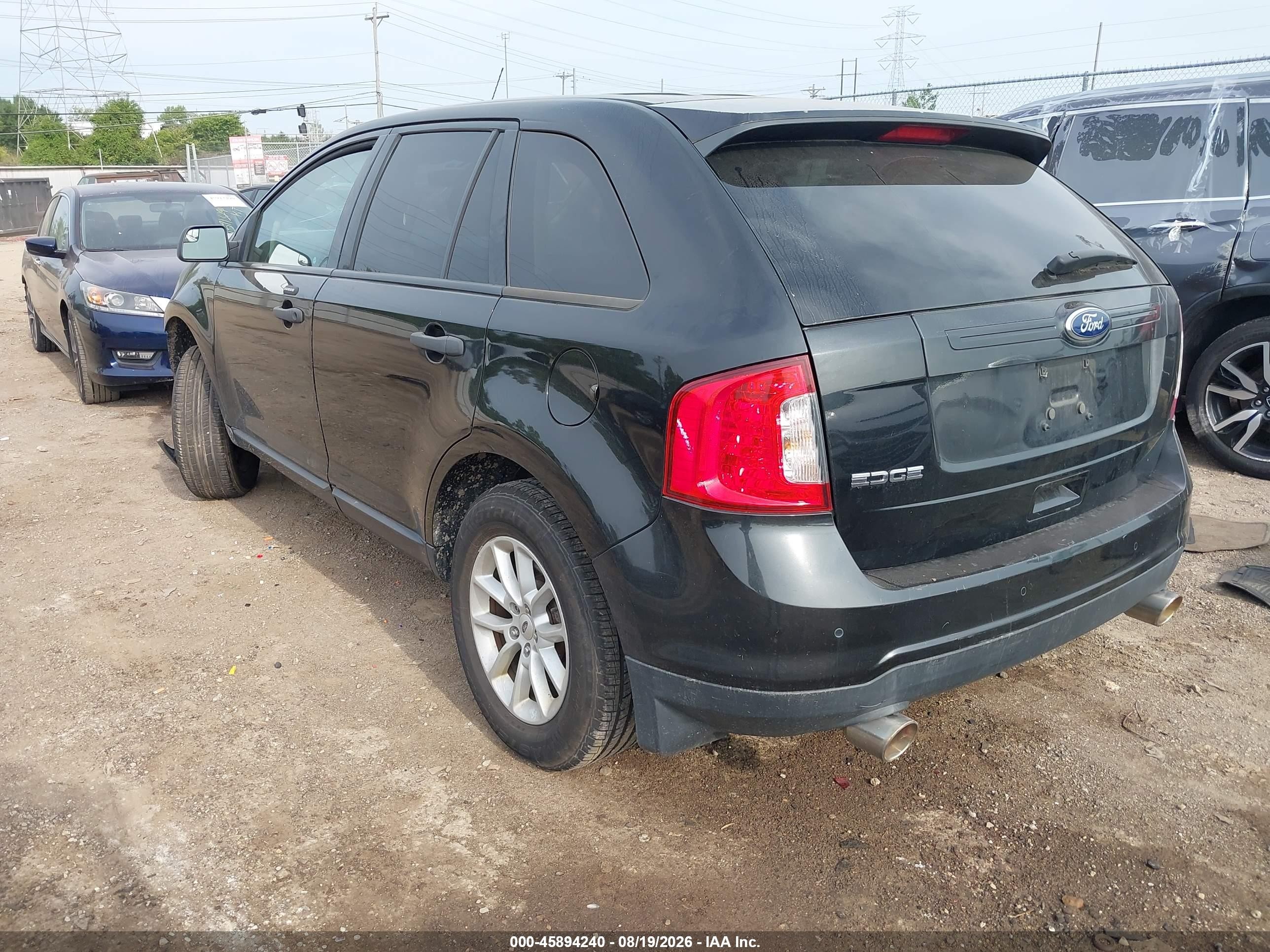 2013 Ford Edge Se Black vin: 2FMDK3GC6DBC73473