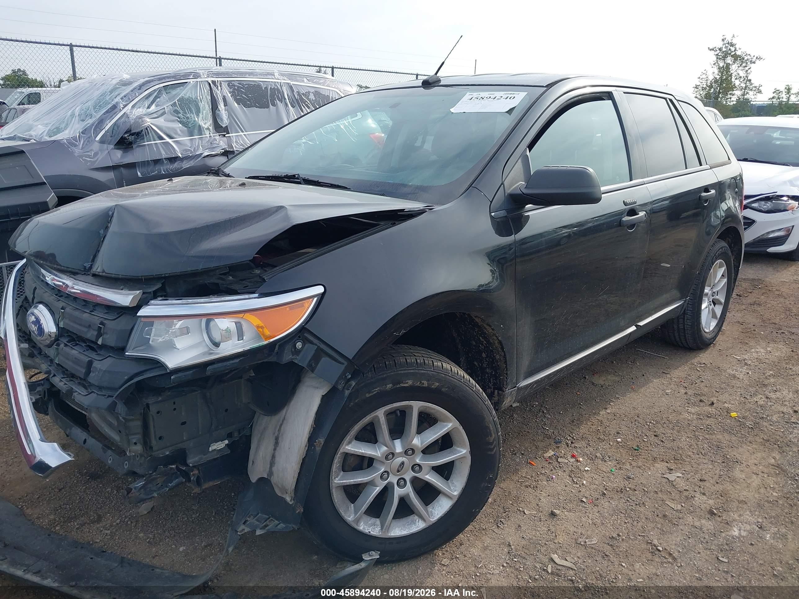 2013 Ford Edge Se Black vin: 2FMDK3GC6DBC73473