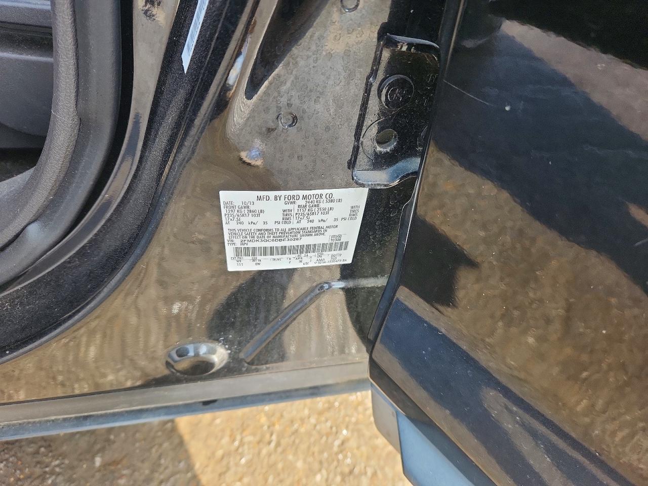 2013 Ford Edge Se Black vin: 2FMDK3GC6DBE30287