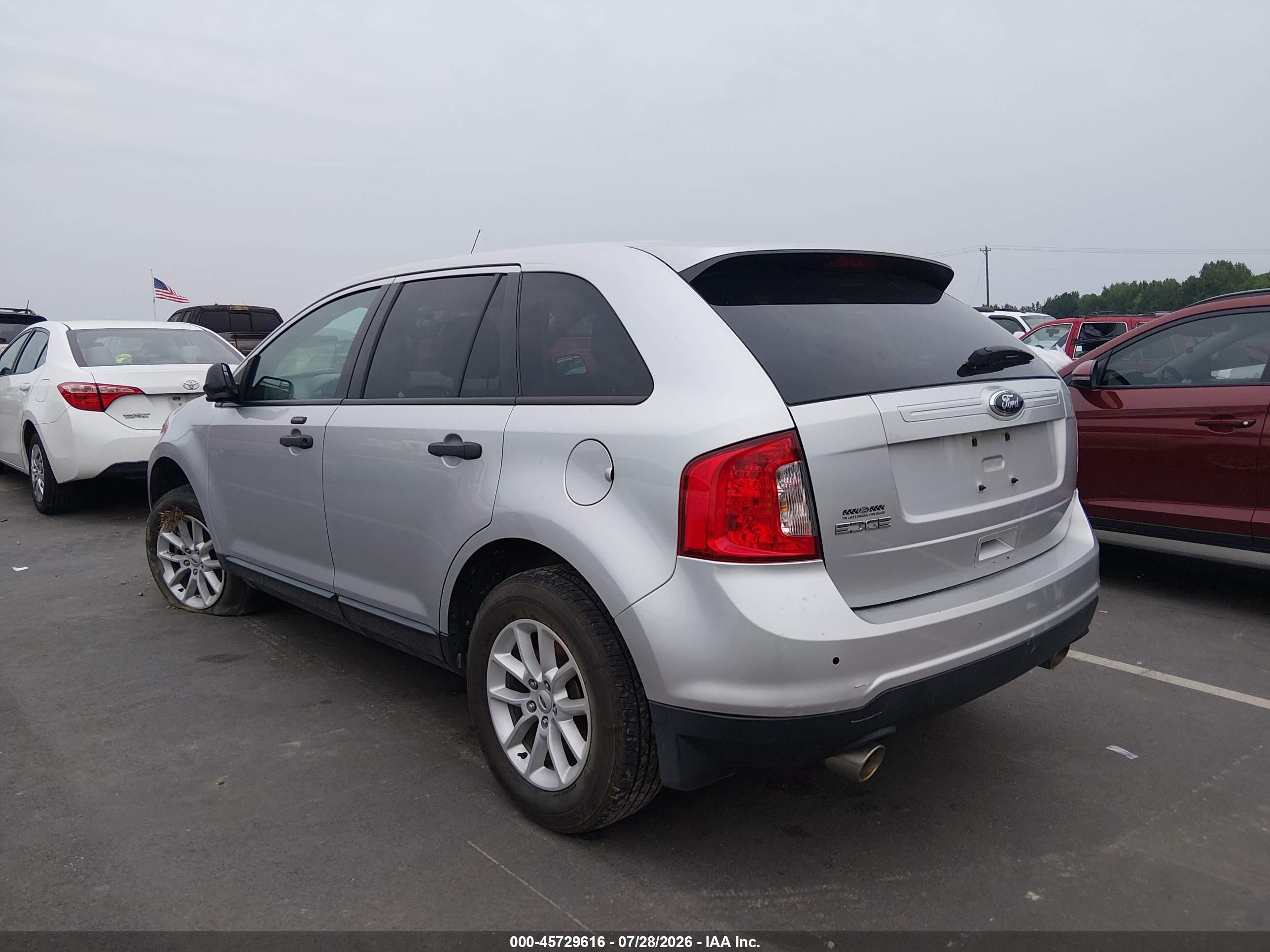 2014 Ford Edge Se Silver vin: 2FMDK3GC6EBA02205