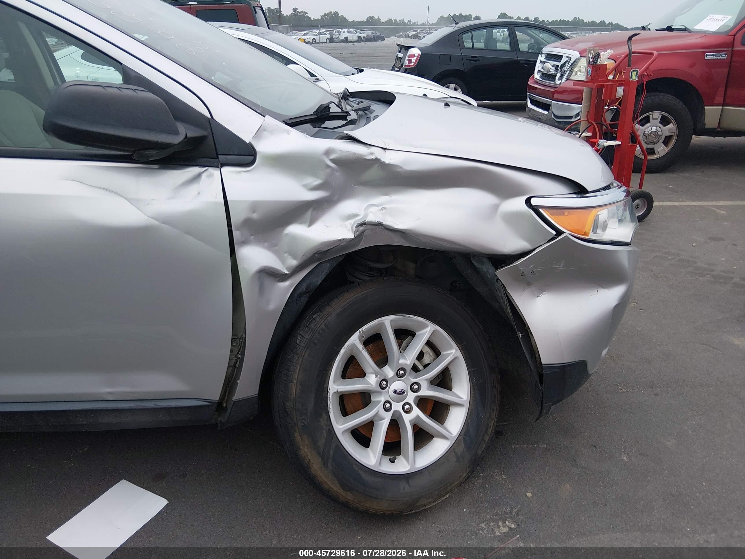 2014 Ford Edge Se Silver vin: 2FMDK3GC6EBA02205