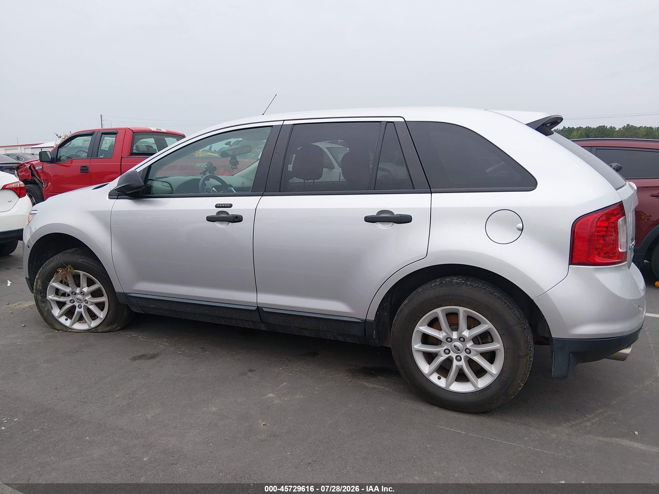 2014 Ford Edge Se Silver vin: 2FMDK3GC6EBA02205