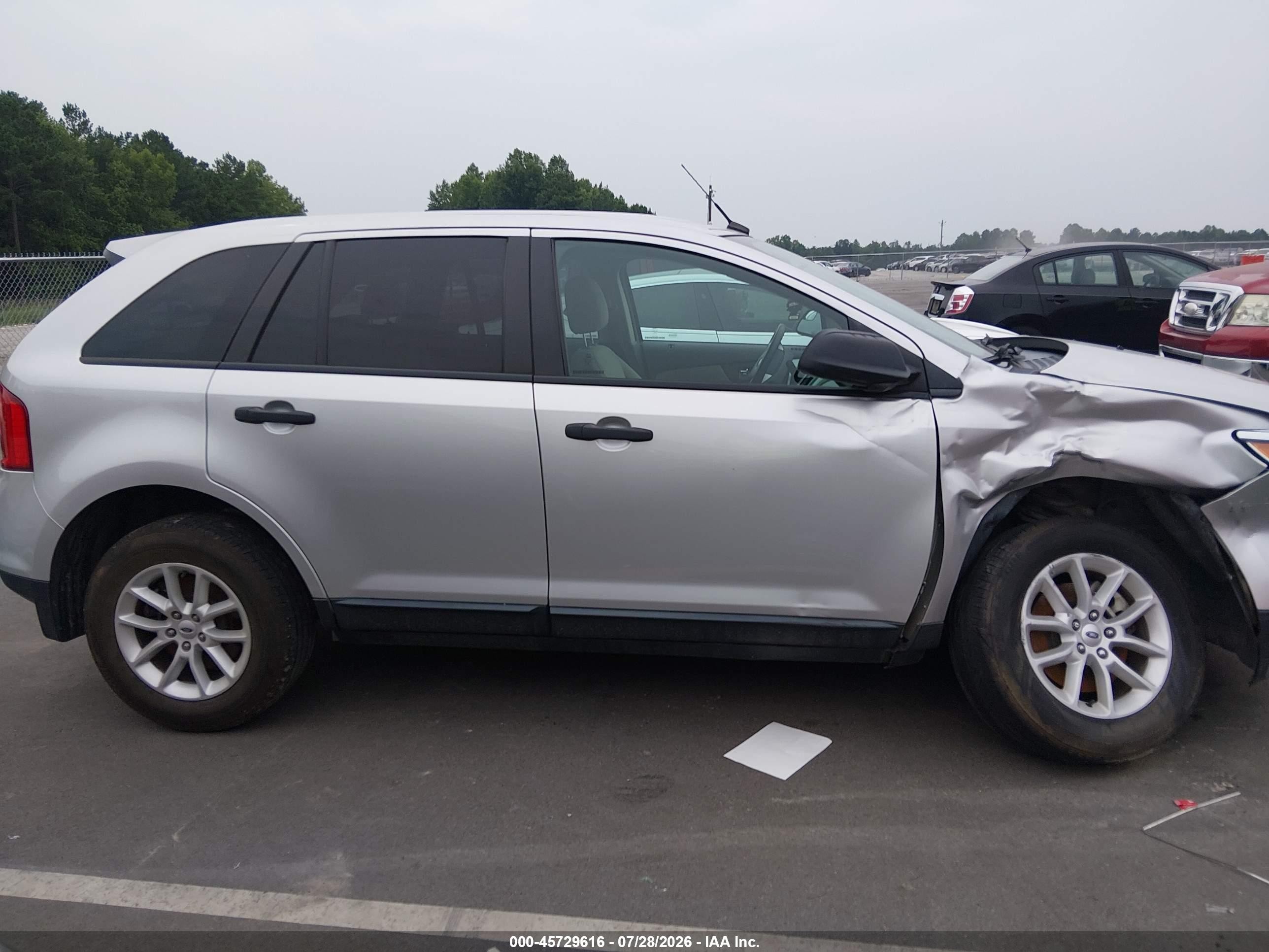 2014 Ford Edge Se Silver vin: 2FMDK3GC6EBA02205