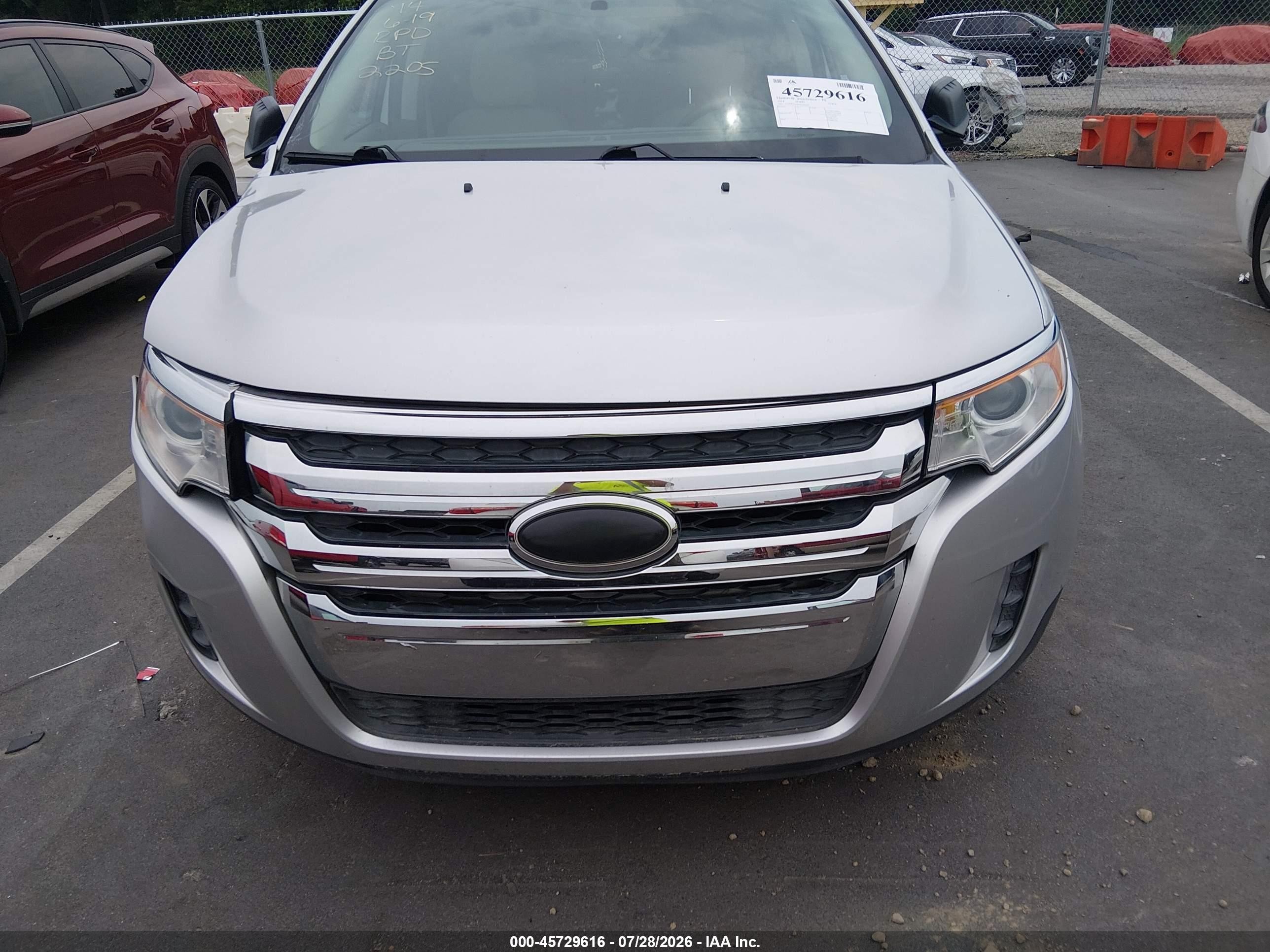 2014 Ford Edge Se Silver vin: 2FMDK3GC6EBA02205