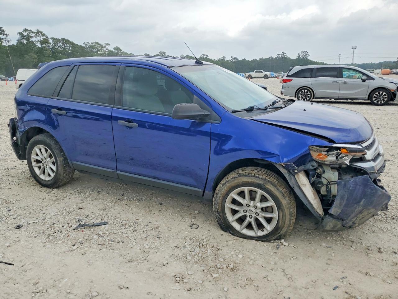 2014 Ford Edge Se Синий vin: 2FMDK3GC6EBA10157