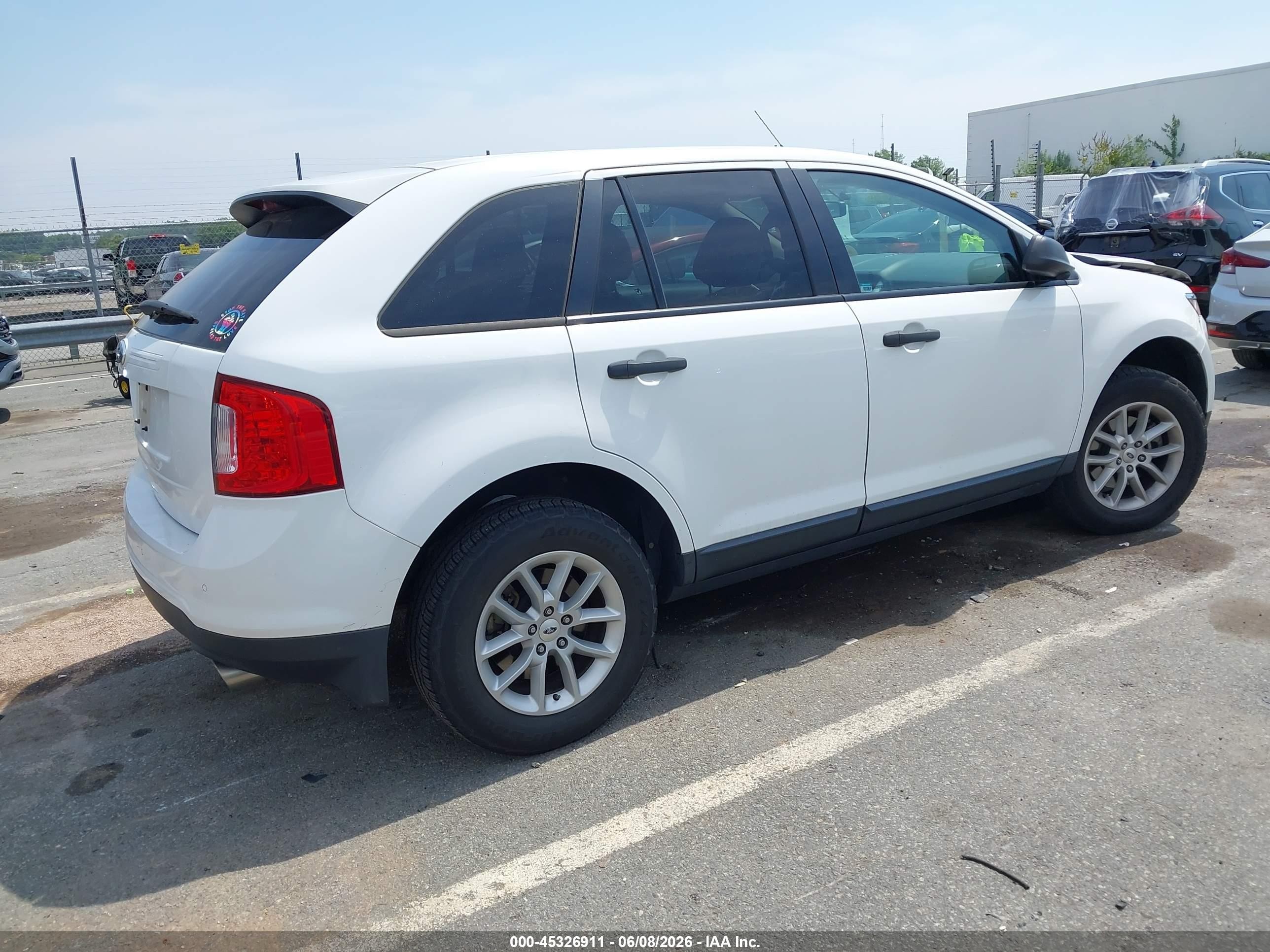 2014 Ford Edge Se Белый vin: 2FMDK3GC6EBA32658