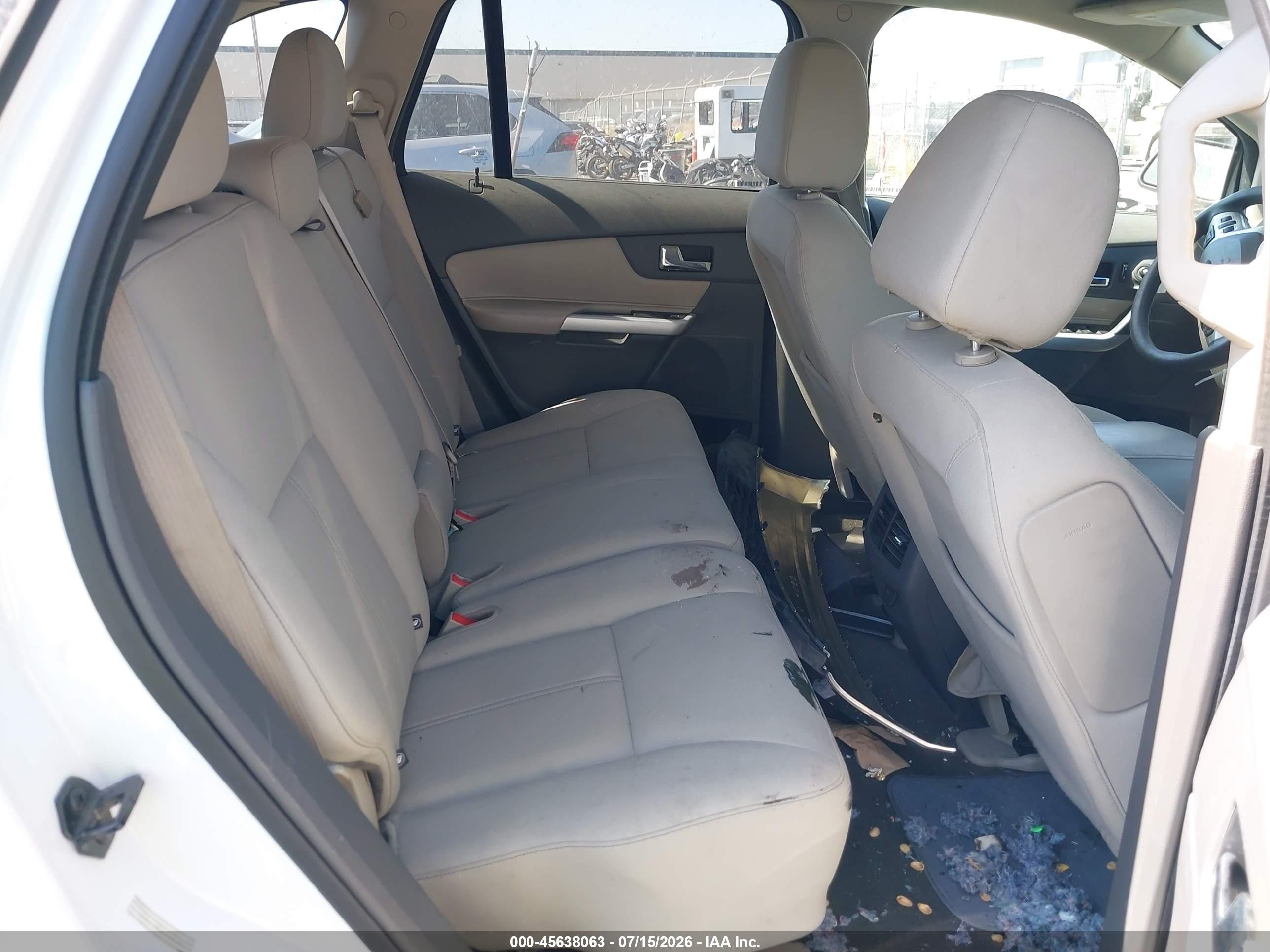 2014 Ford Edge Se White vin: 2FMDK3GC6EBA83481