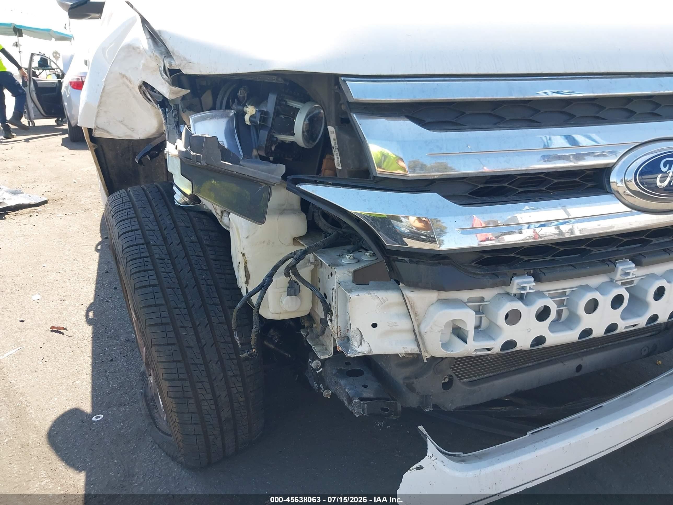 2014 Ford Edge Se White vin: 2FMDK3GC6EBA83481
