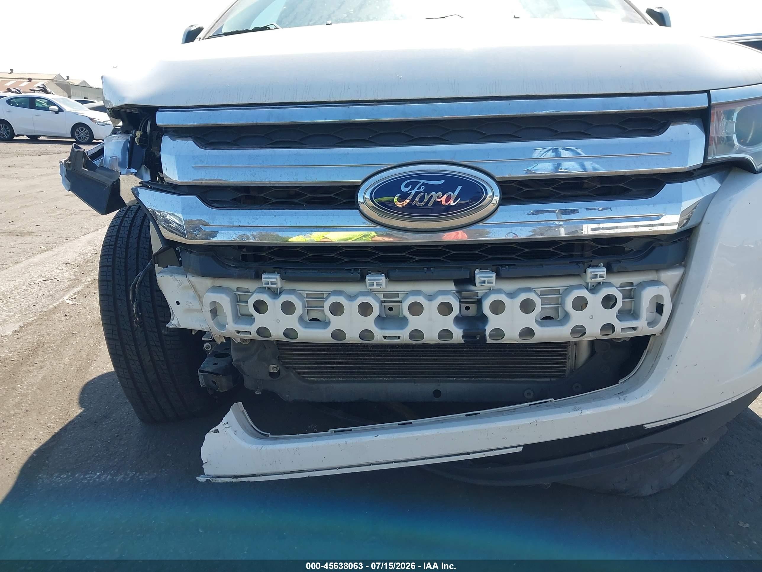 2014 Ford Edge Se White vin: 2FMDK3GC6EBA83481
