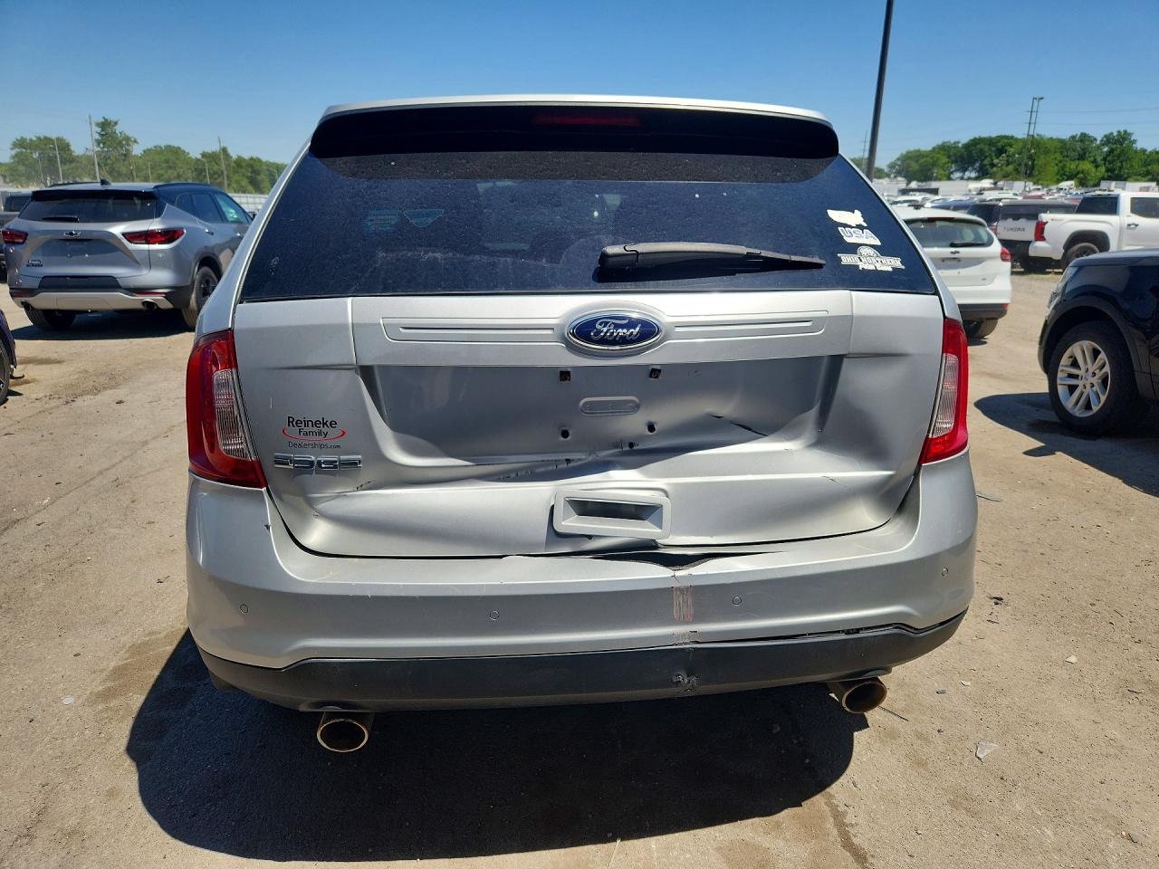 2014 Ford Edge Se Silver vin: 2FMDK3GC6EBA89569