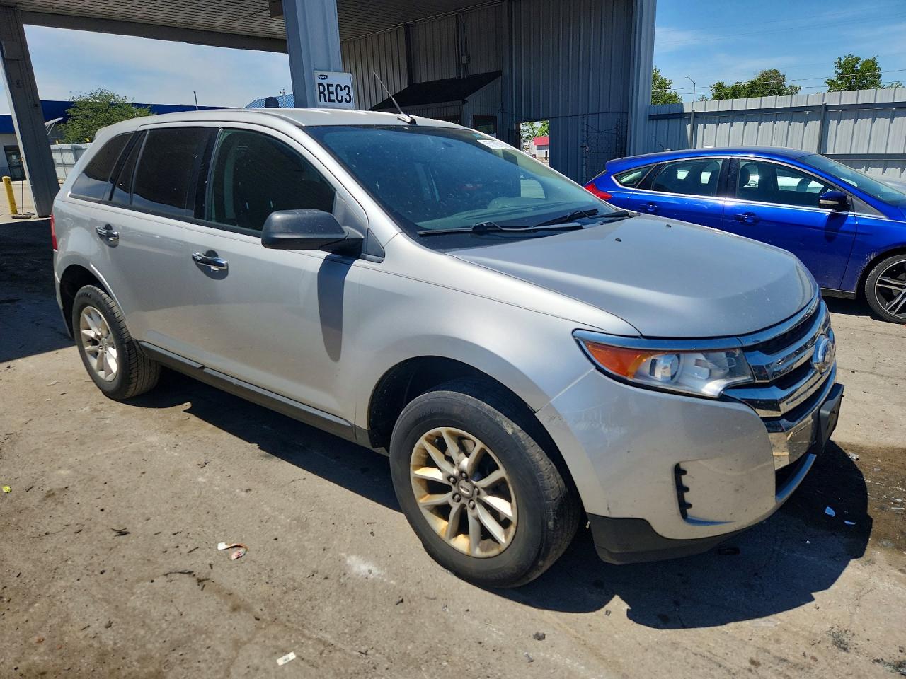 2014 Ford Edge Se Silver vin: 2FMDK3GC6EBA89569