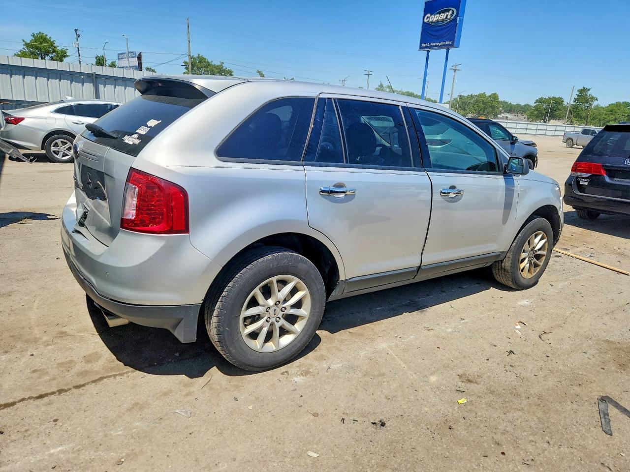 2014 Ford Edge Se Silver vin: 2FMDK3GC6EBA89569