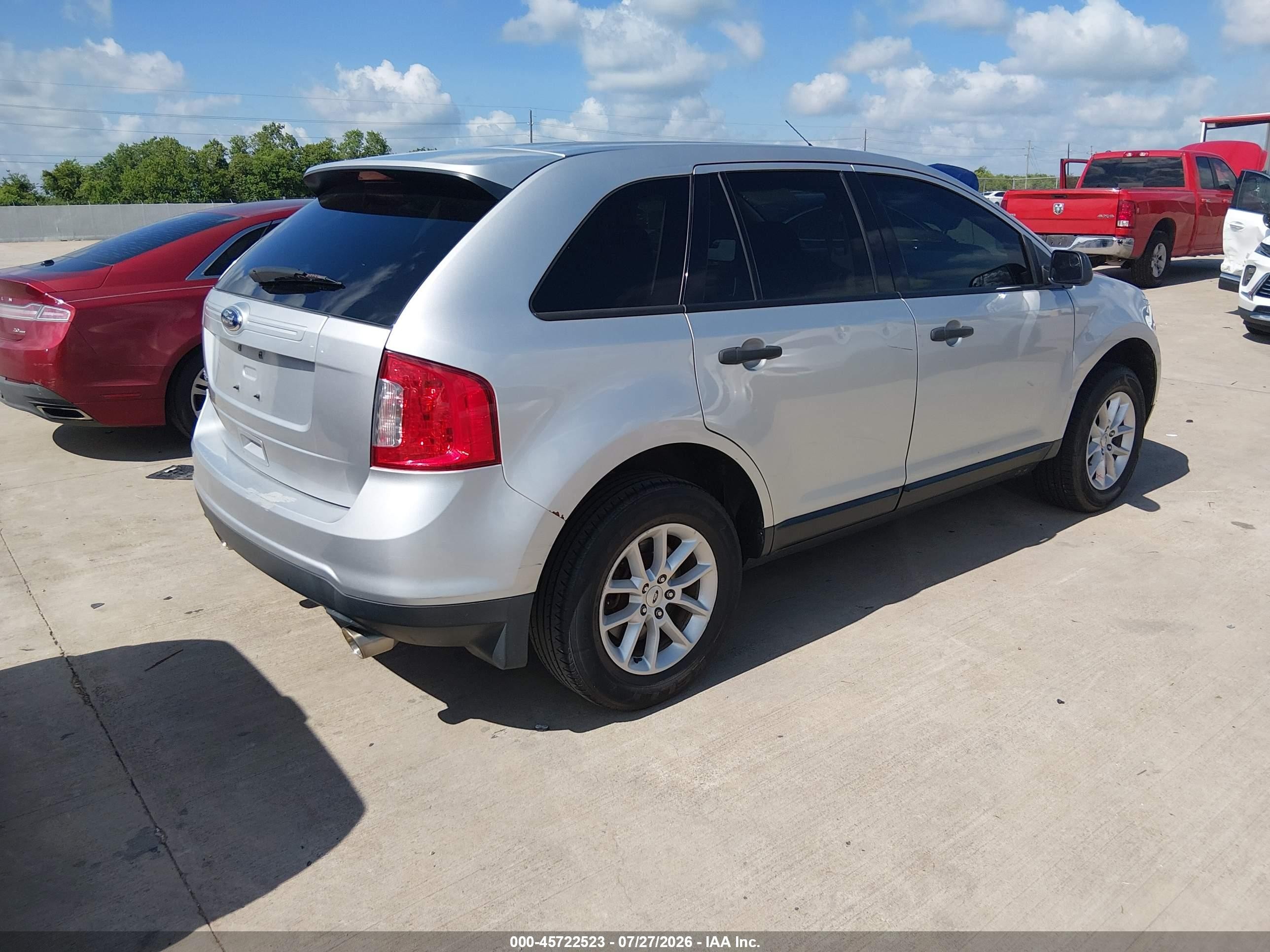 2014 Ford Edge Se Silver vin: 2FMDK3GC6EBA96053