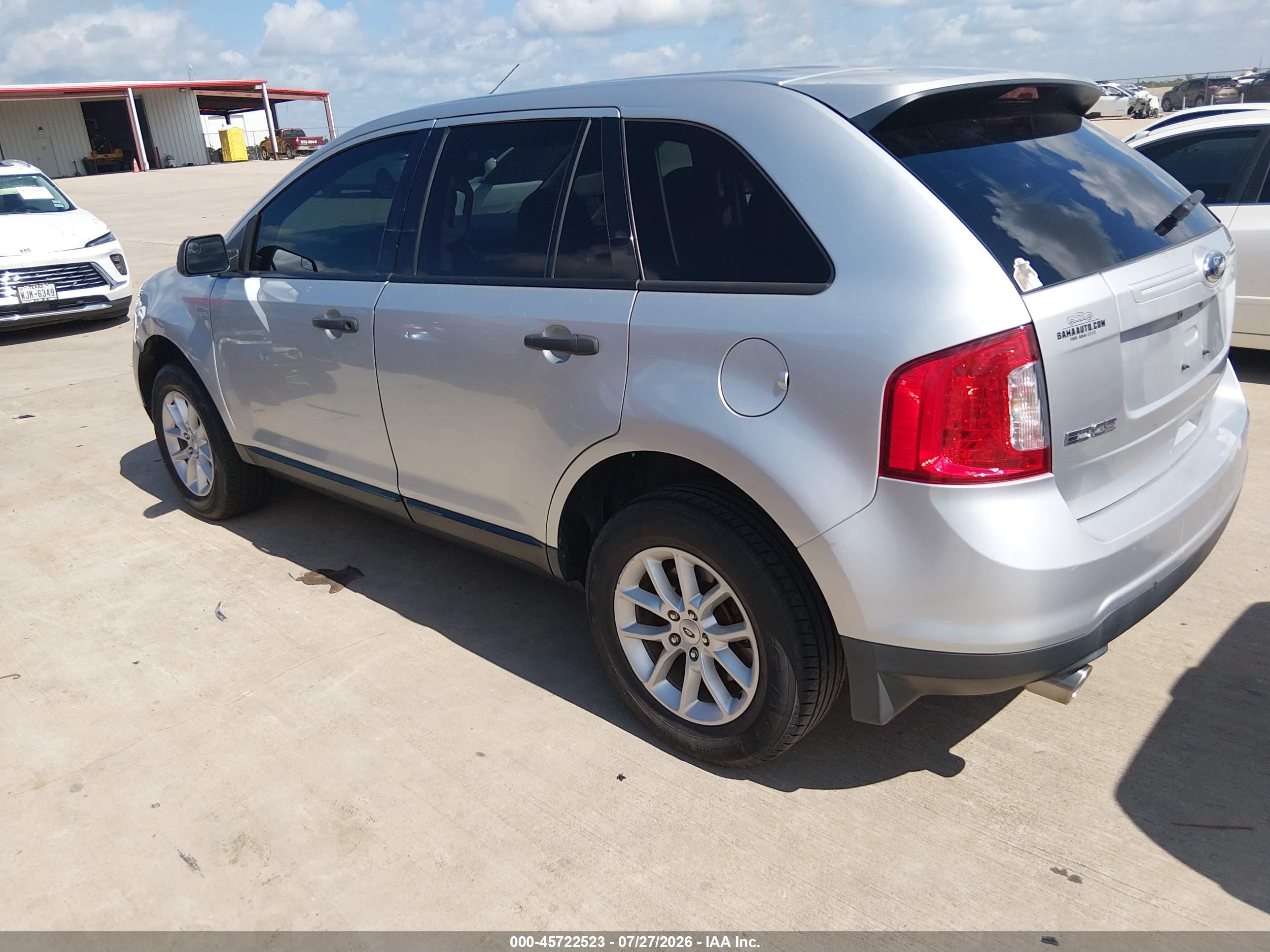 2014 Ford Edge Se Silver vin: 2FMDK3GC6EBA96053