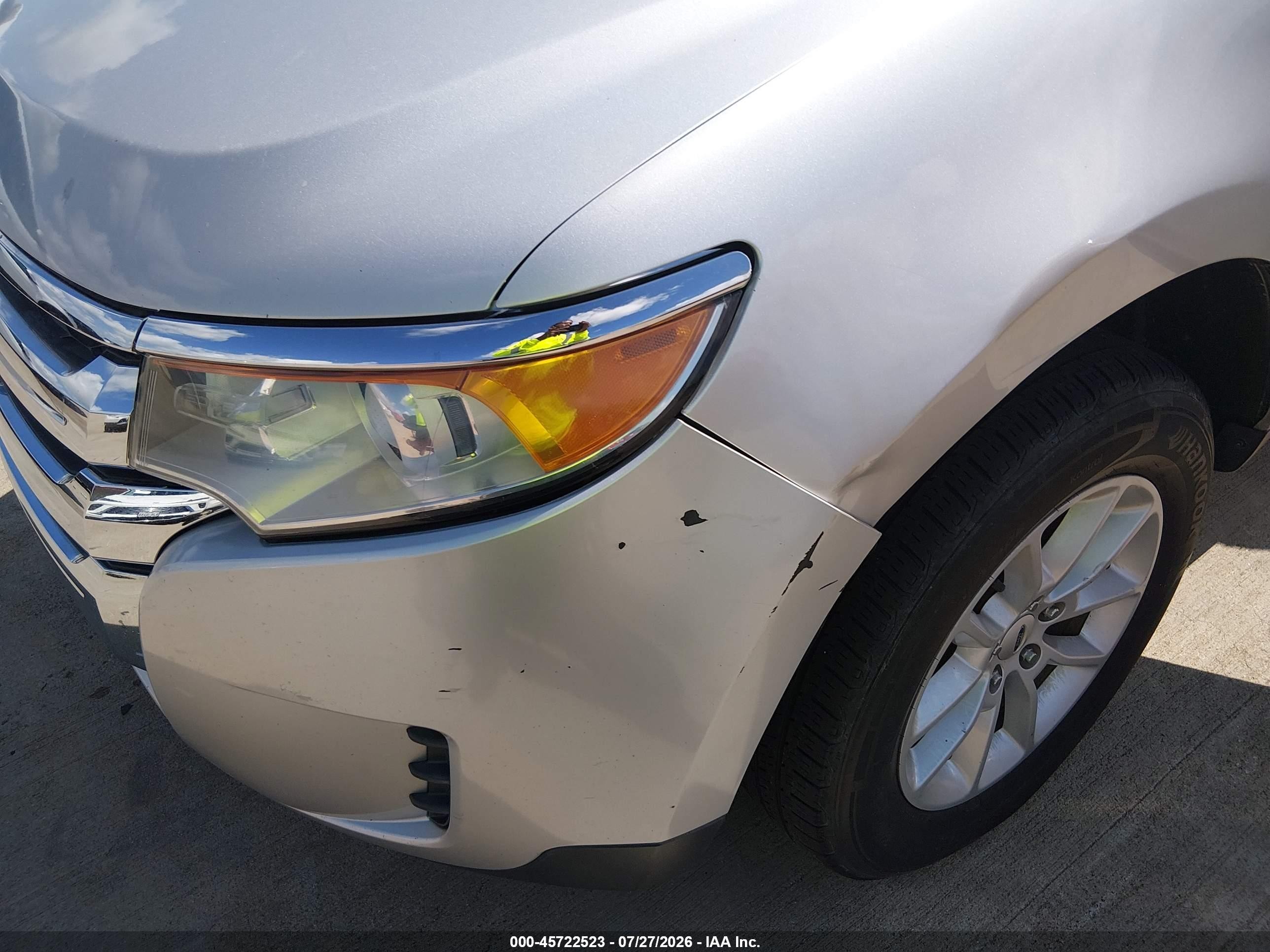 2014 Ford Edge Se Silver vin: 2FMDK3GC6EBA96053