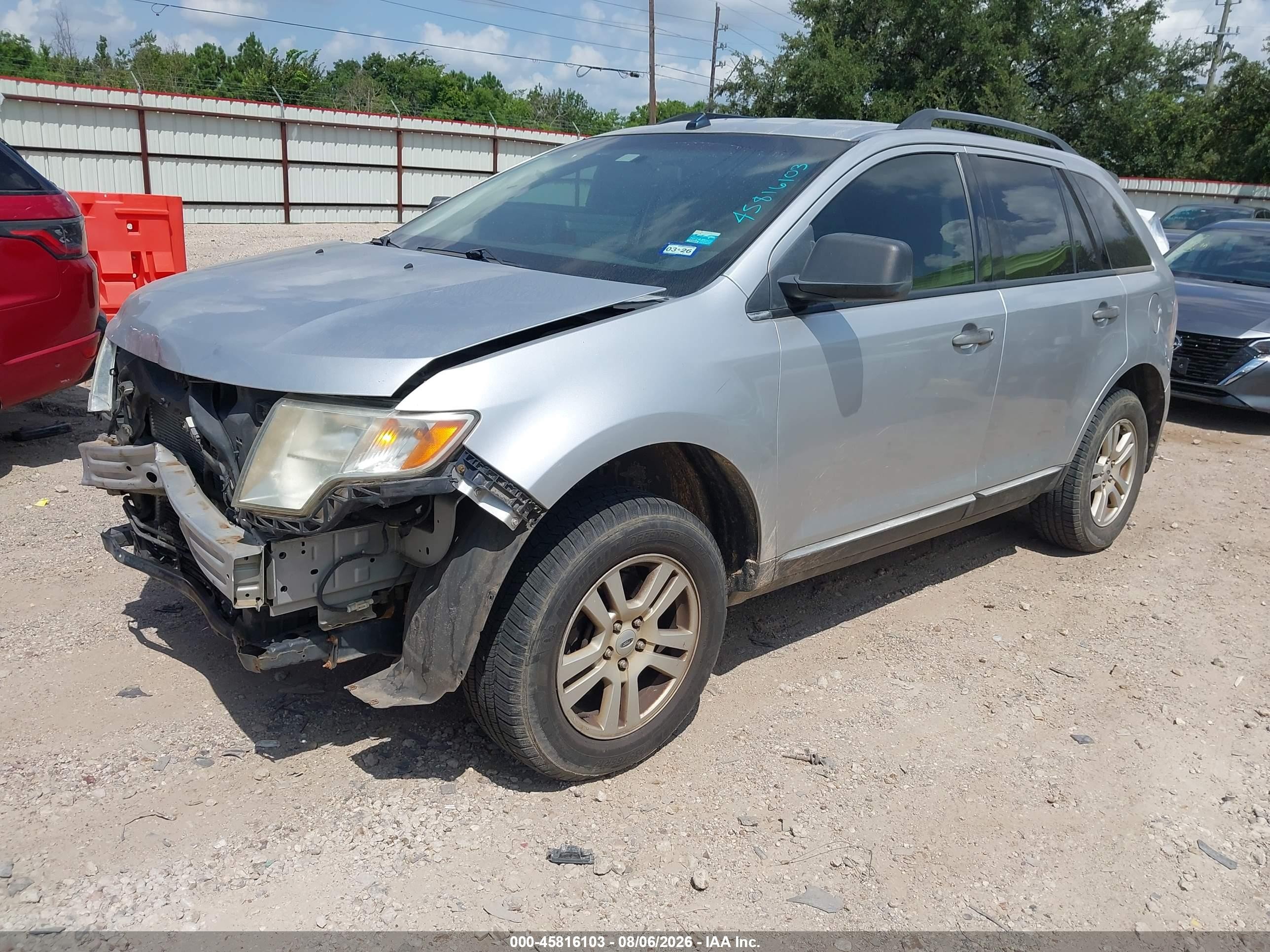 2010 Ford Edge Se Silver vin: 2FMDK3GC7ABA83595