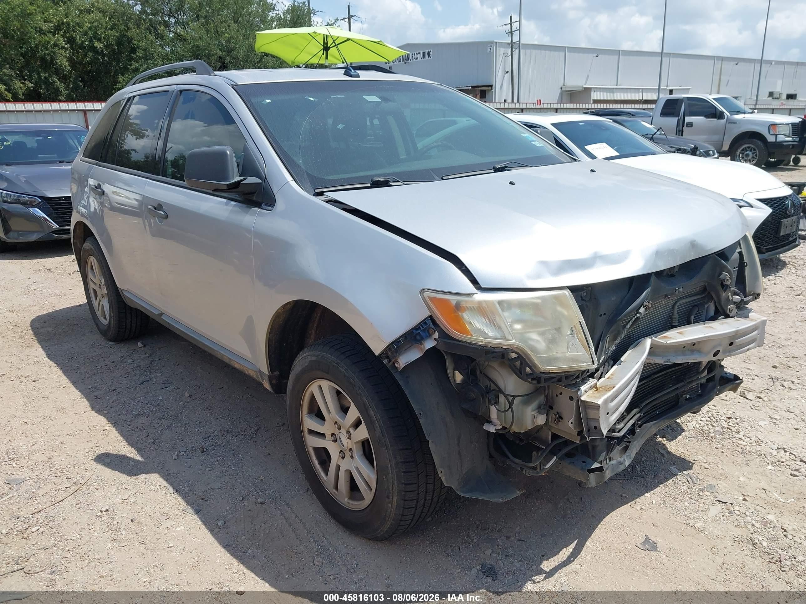 2010 Ford Edge Se Silver vin: 2FMDK3GC7ABA83595
