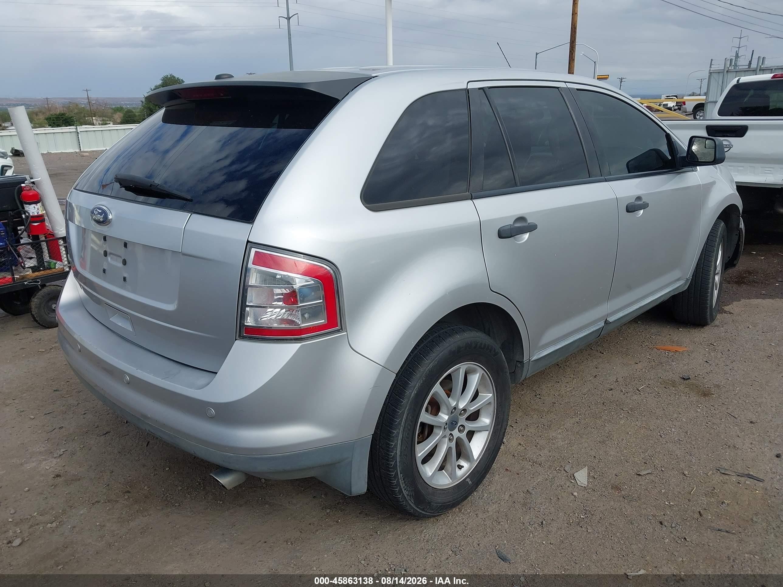 2010 Ford Edge Se Silver vin: 2FMDK3GC7ABB75094