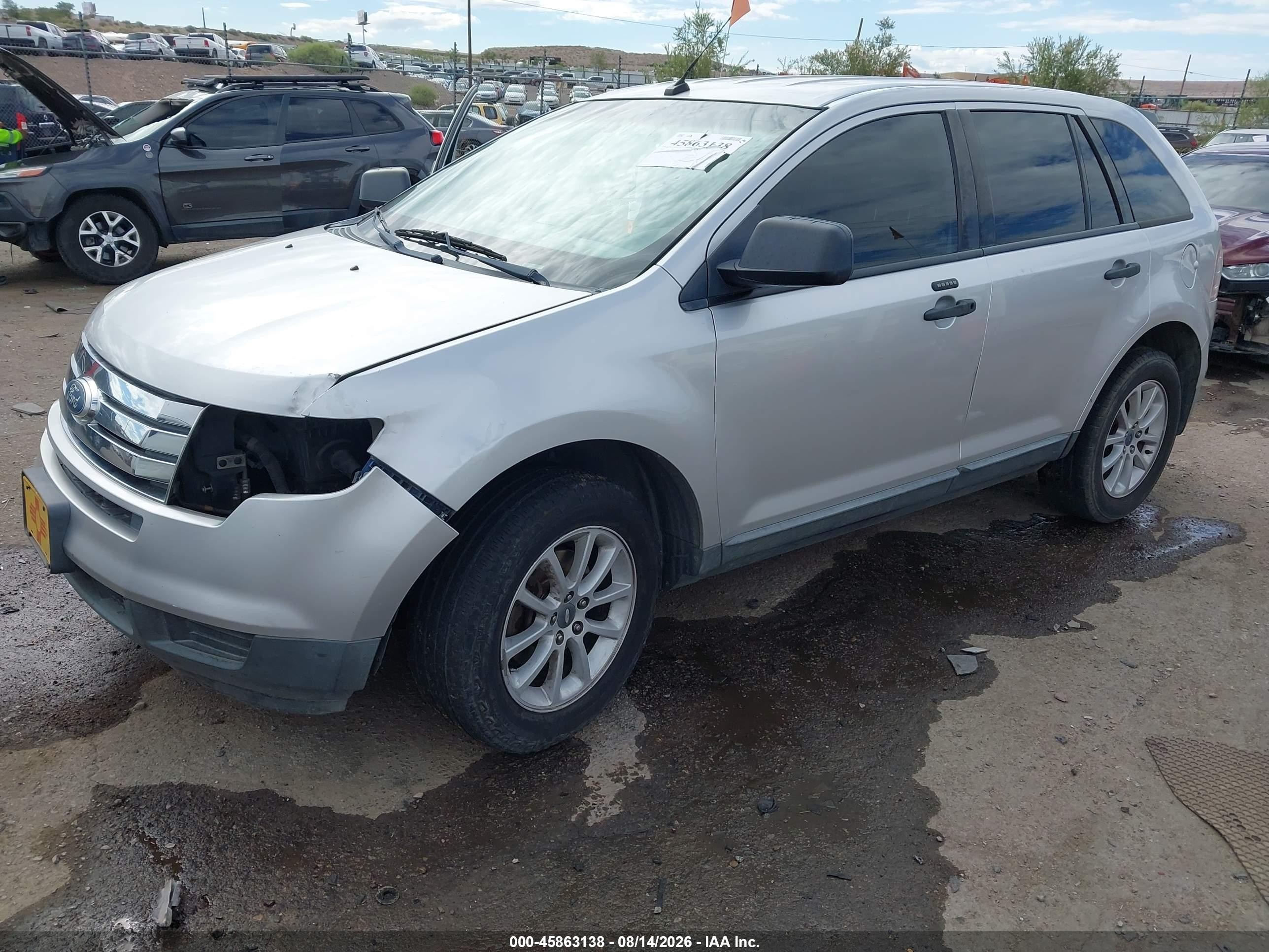 2010 Ford Edge Se Silver vin: 2FMDK3GC7ABB75094