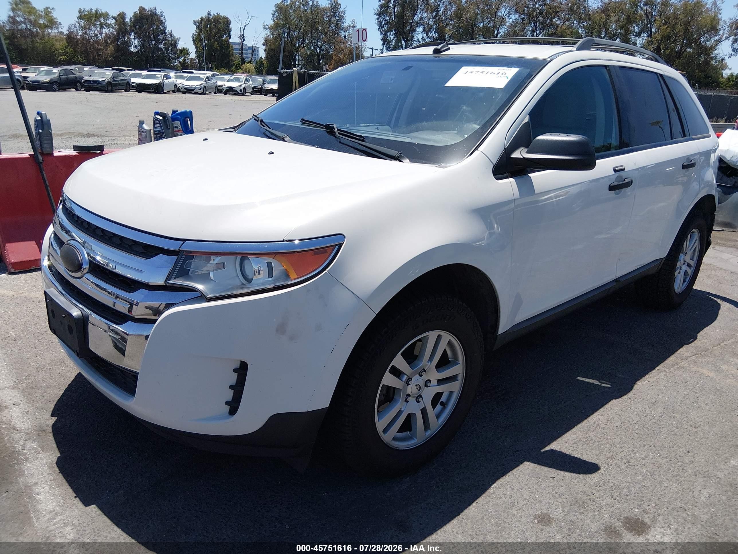 2011 Ford Edge Se Белый vin: 2FMDK3GC7BBB13471