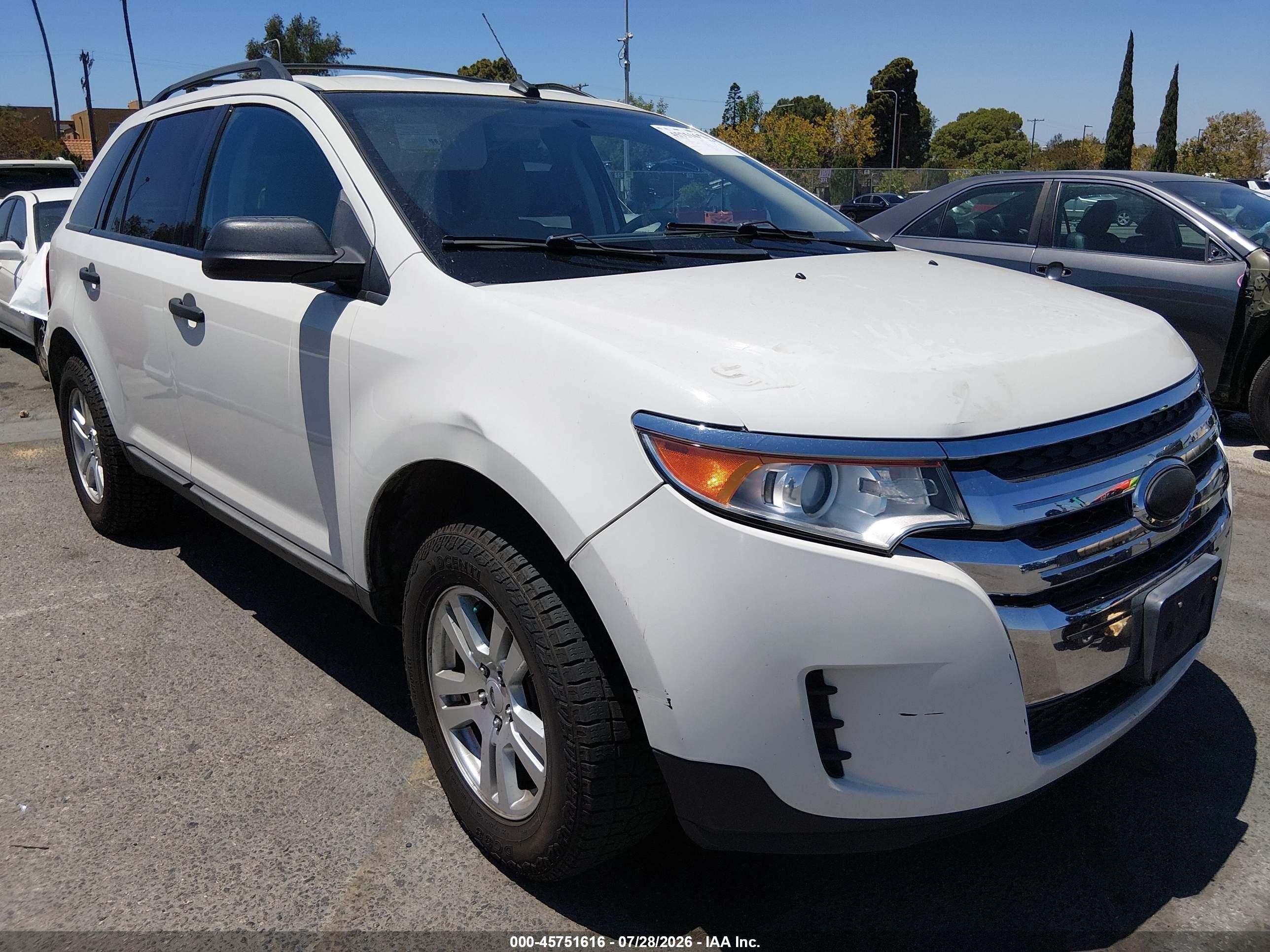 2011 Ford Edge Se Белый vin: 2FMDK3GC7BBB13471
