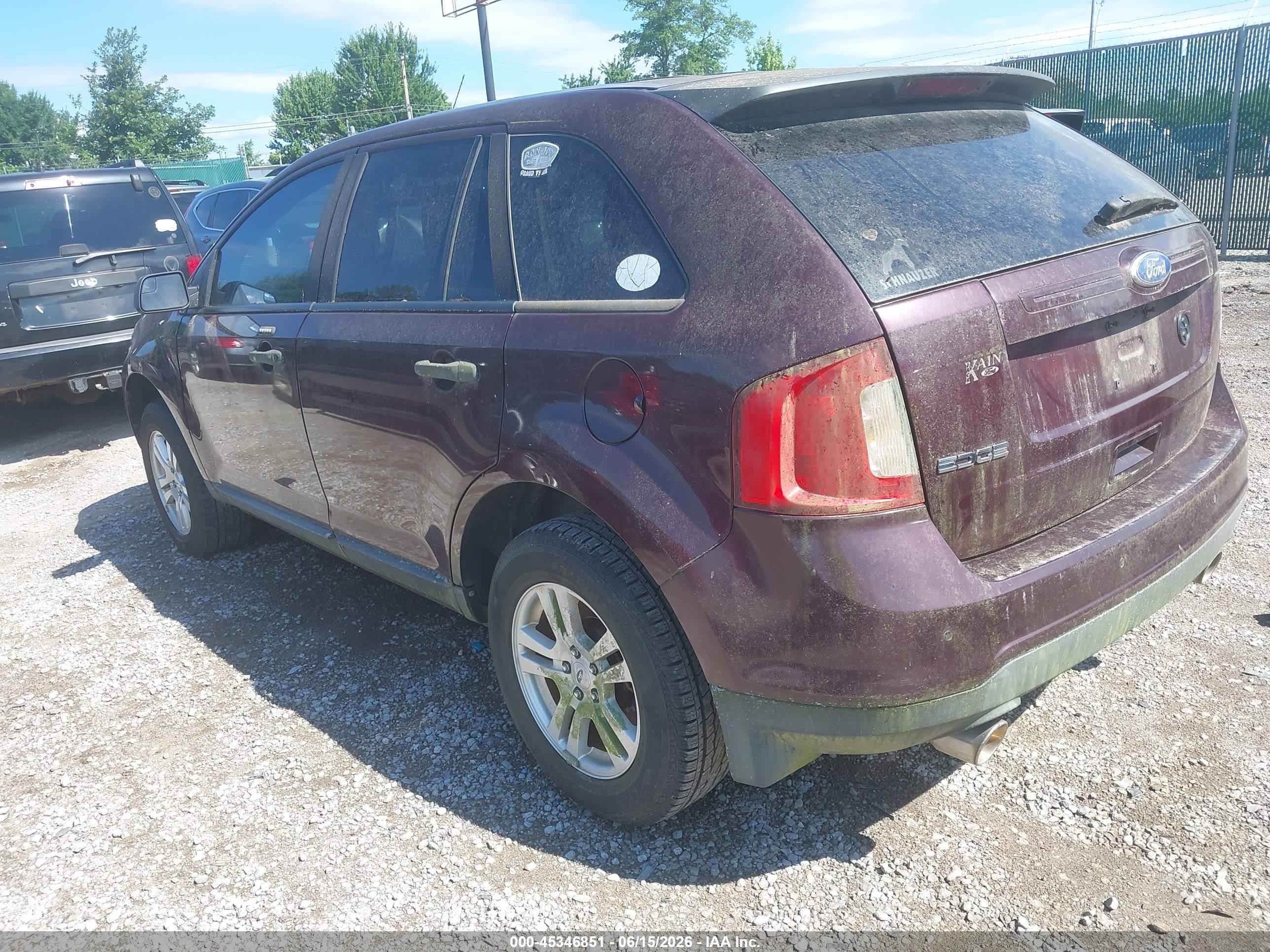 2011 Ford Edge Se Фиолетовый vin: 2FMDK3GC7BBB17780