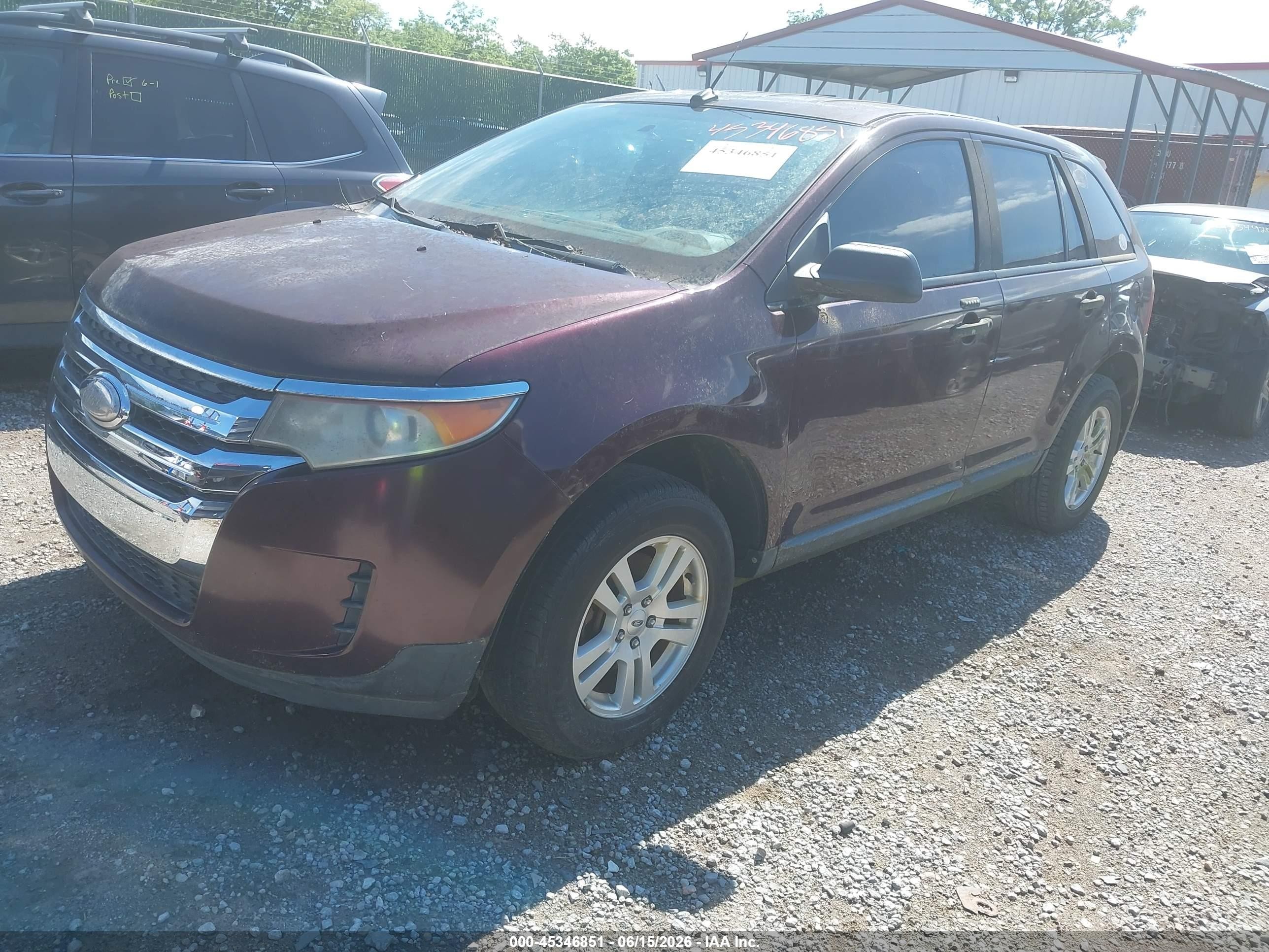 2011 Ford Edge Se Фиолетовый vin: 2FMDK3GC7BBB17780