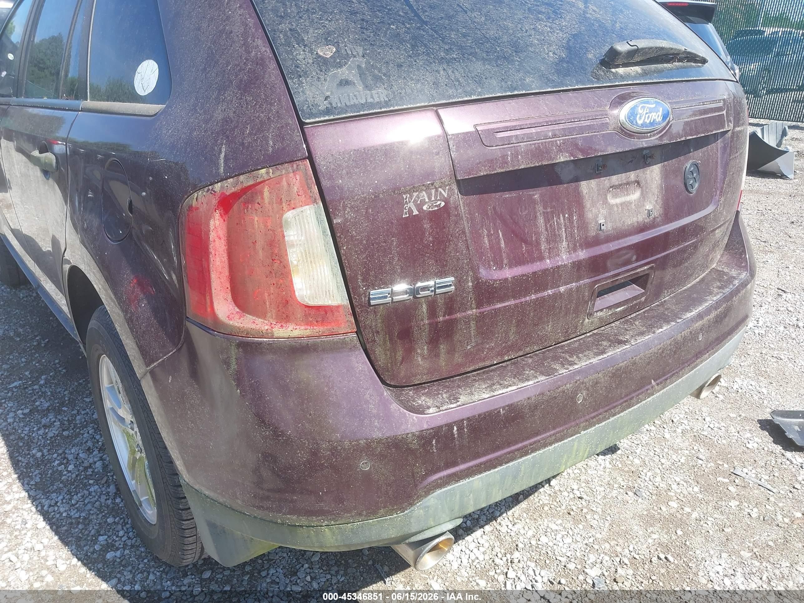 2011 Ford Edge Se Фиолетовый vin: 2FMDK3GC7BBB17780