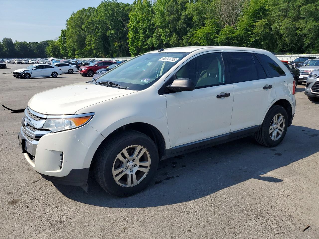 2011 Ford Edge Se White vin: 2FMDK3GC7BBB40329
