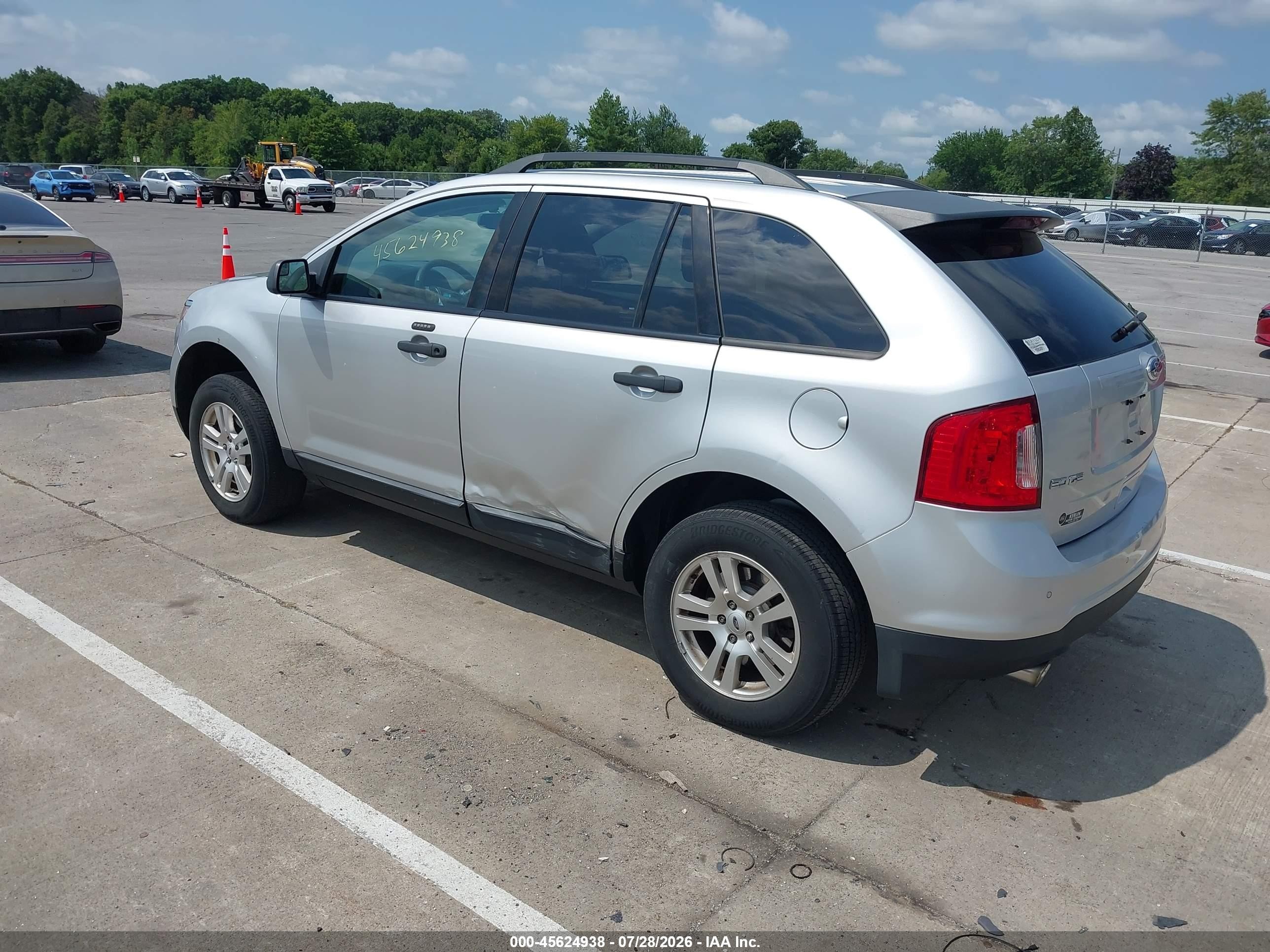 2011 Ford Edge Se Silver vin: 2FMDK3GC7BBB60130