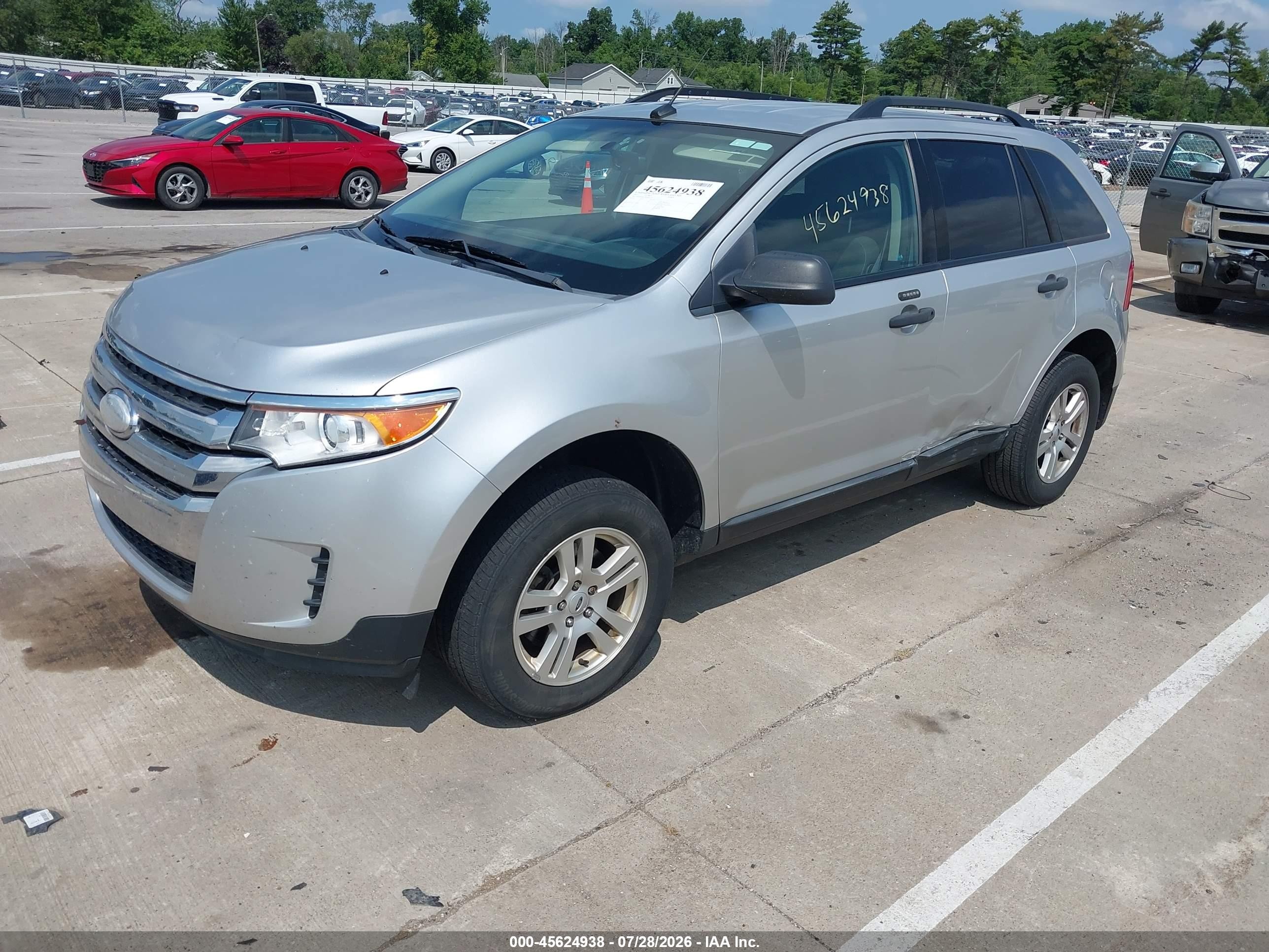 2011 Ford Edge Se Silver vin: 2FMDK3GC7BBB60130