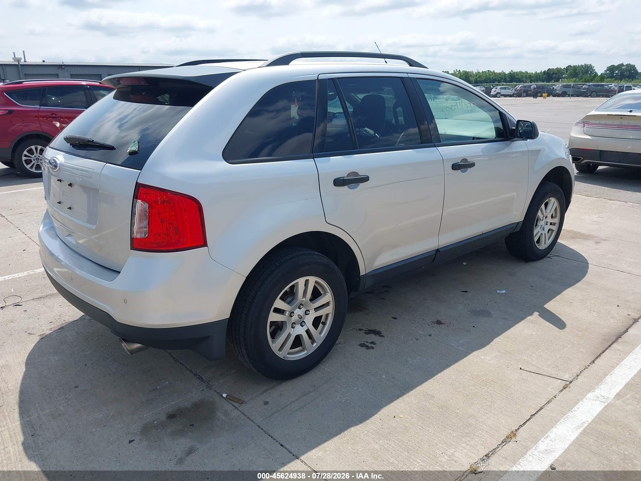 2011 Ford Edge Se Silver vin: 2FMDK3GC7BBB60130