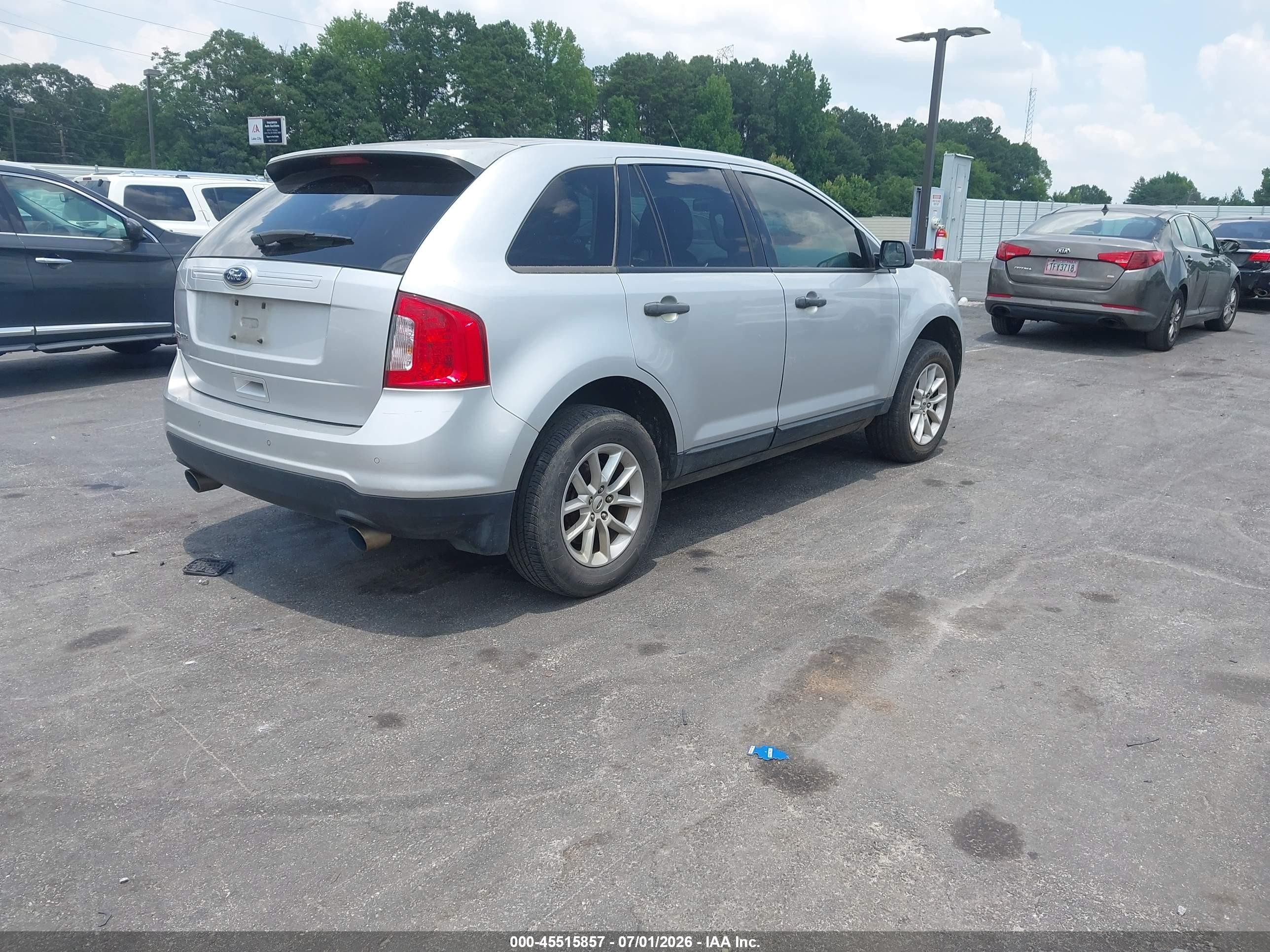 2013 Ford Edge Se Silver vin: 2FMDK3GC7DBB55044