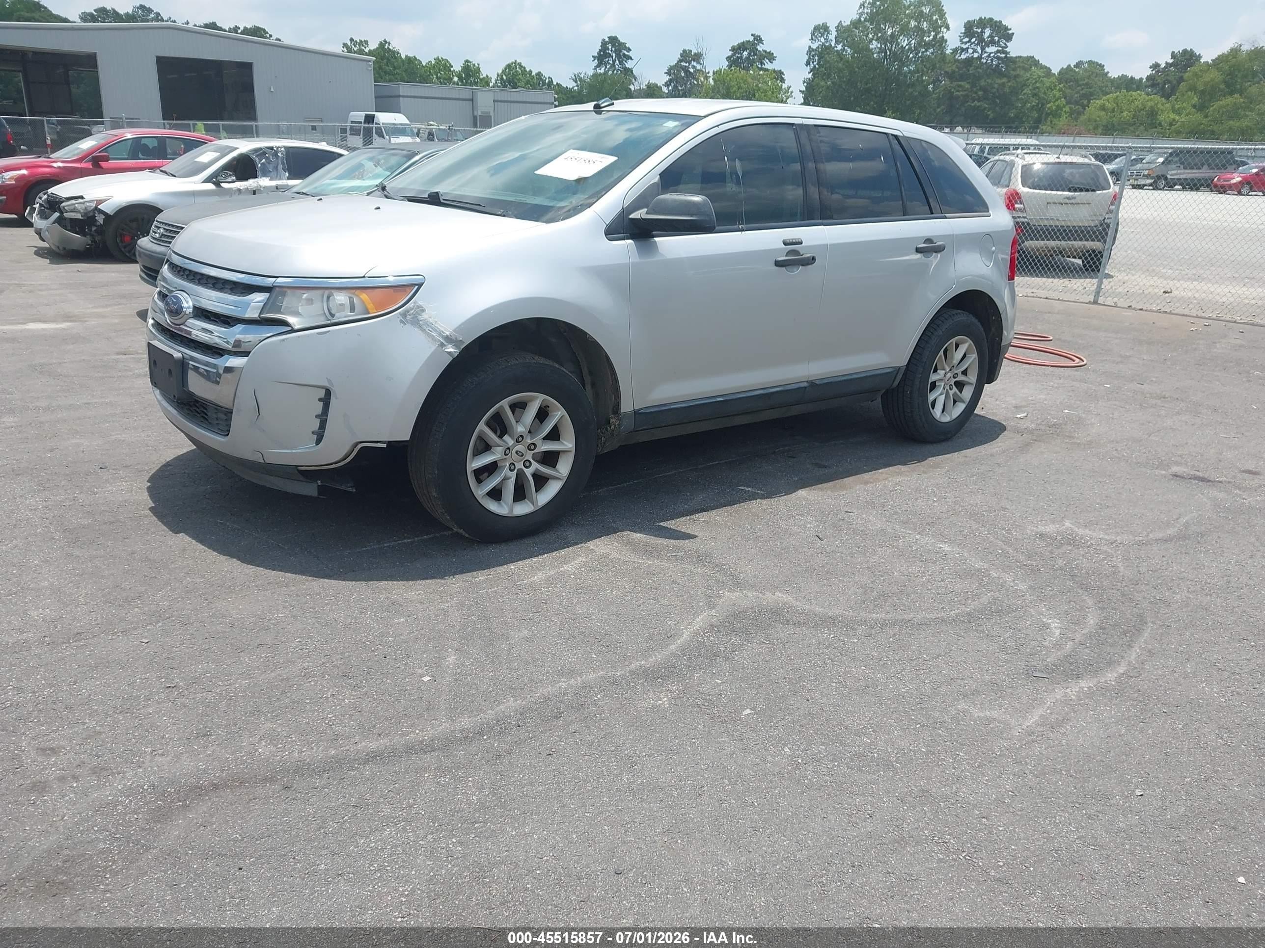 2013 Ford Edge Se Silver vin: 2FMDK3GC7DBB55044