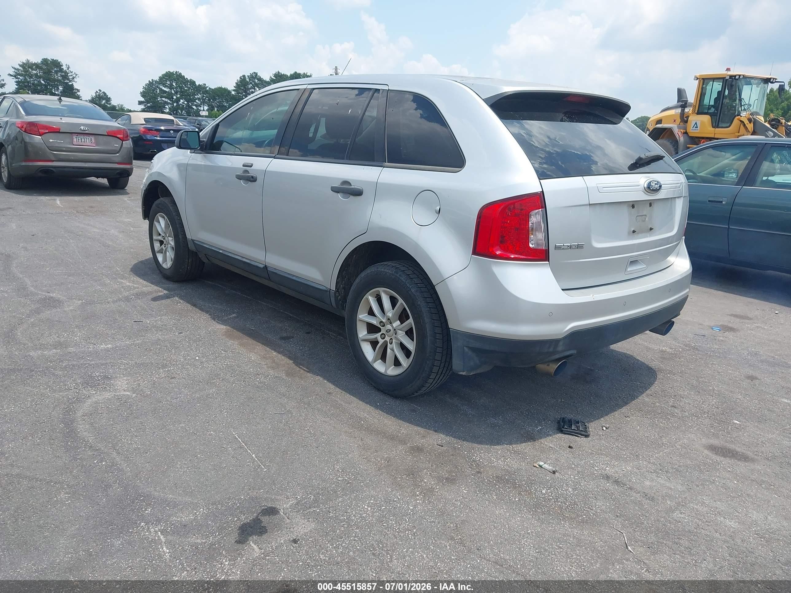 2013 Ford Edge Se Silver vin: 2FMDK3GC7DBB55044