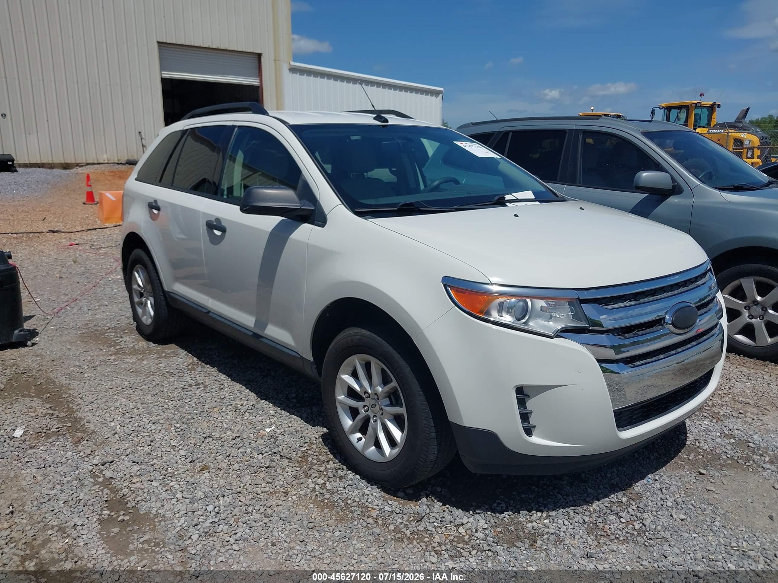 2013 Ford Edge Se White vin: 2FMDK3GC7DBB63208