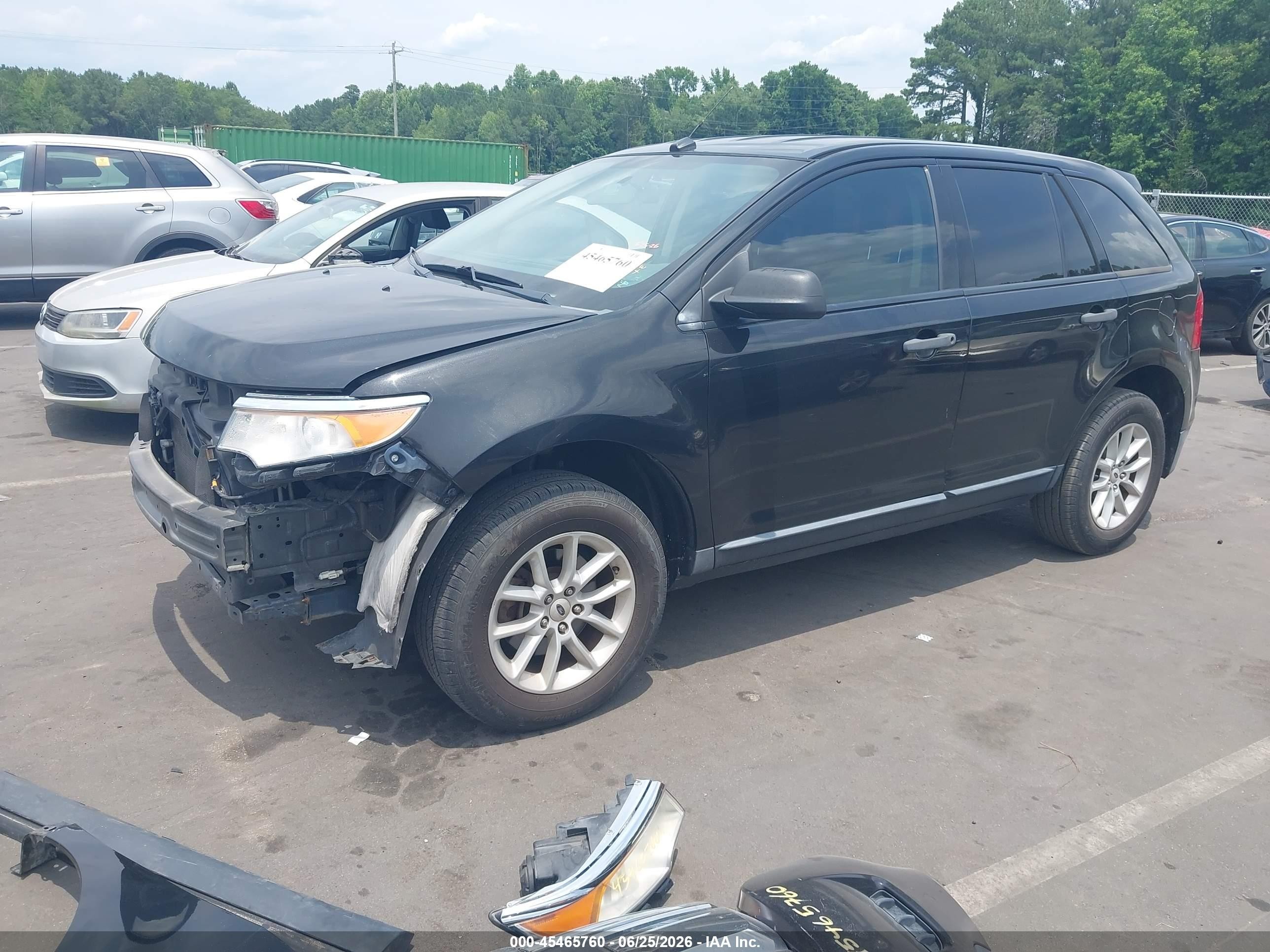 2013 Ford Edge Se Черный vin: 2FMDK3GC7DBC48288