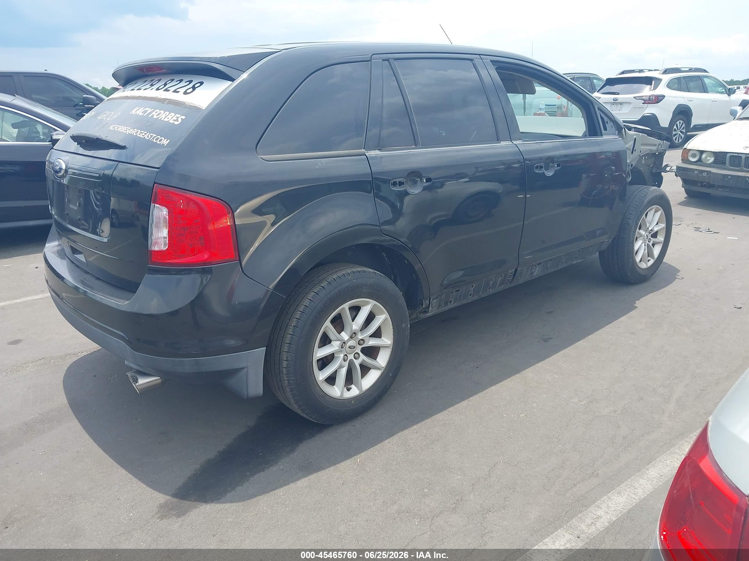 2013 Ford Edge Se Черный vin: 2FMDK3GC7DBC48288