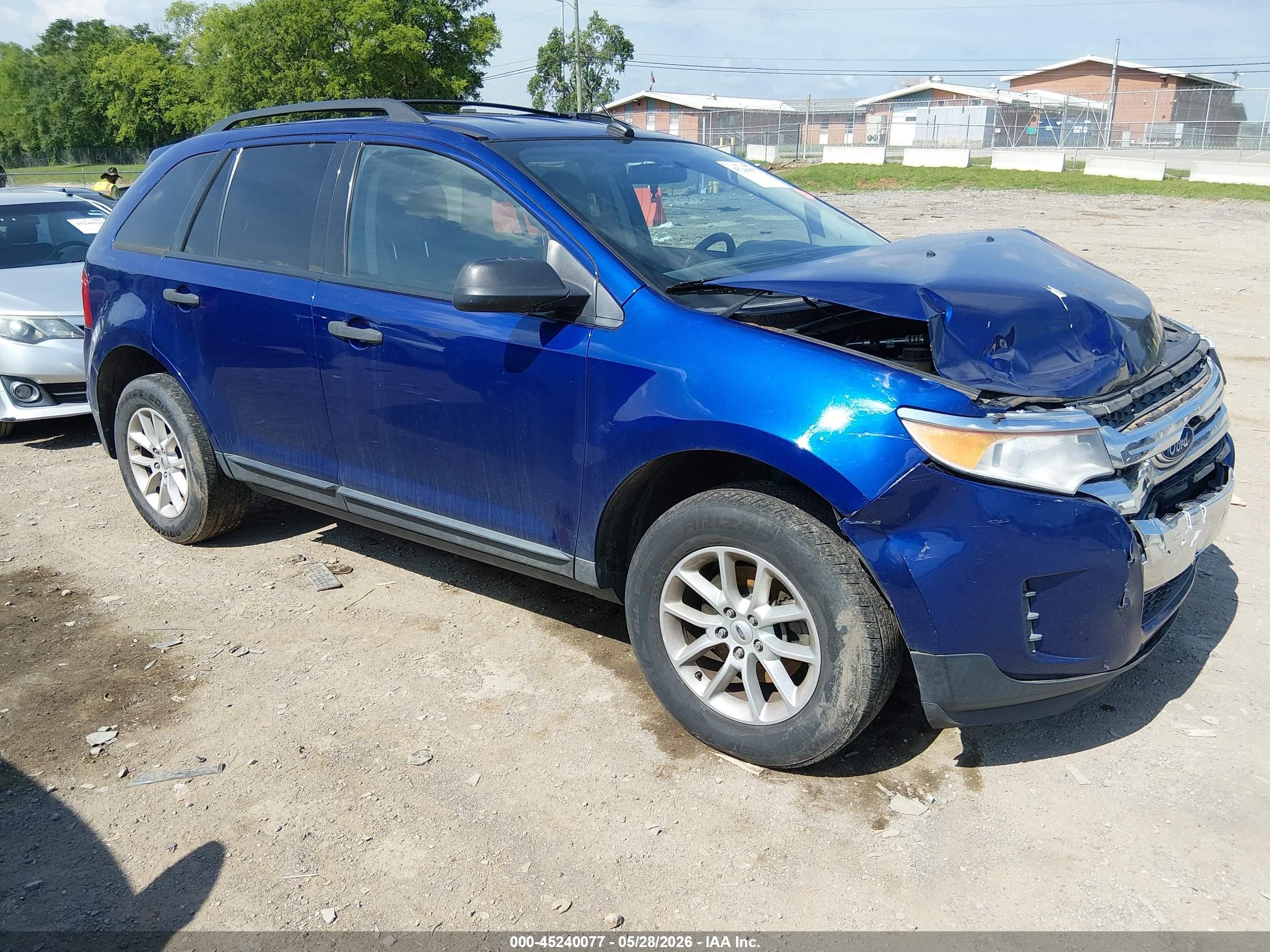 2014 Ford Edge Se Blue vin: 2FMDK3GC7EBA04500