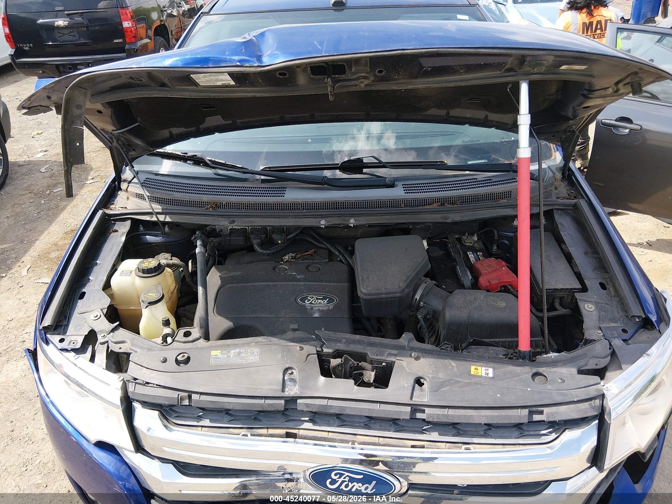 2014 Ford Edge Se Blue vin: 2FMDK3GC7EBA04500