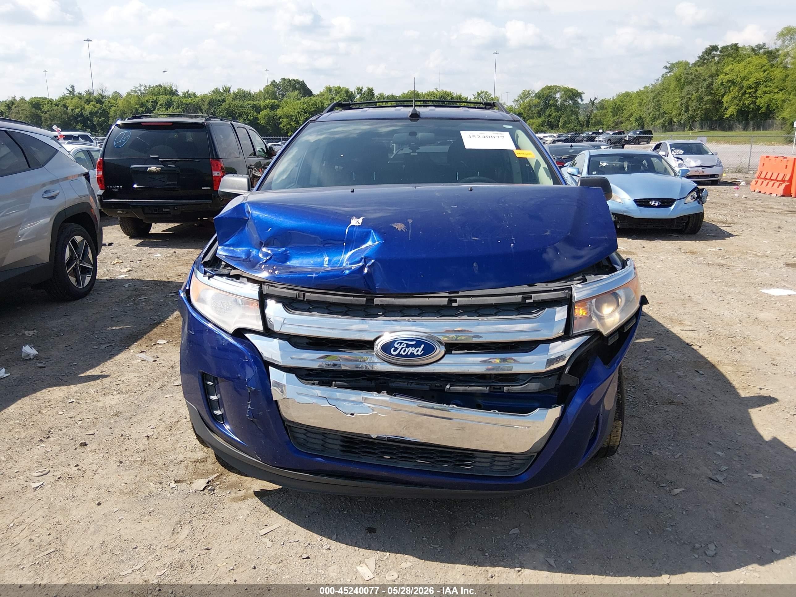 2014 Ford Edge Se Blue vin: 2FMDK3GC7EBA04500