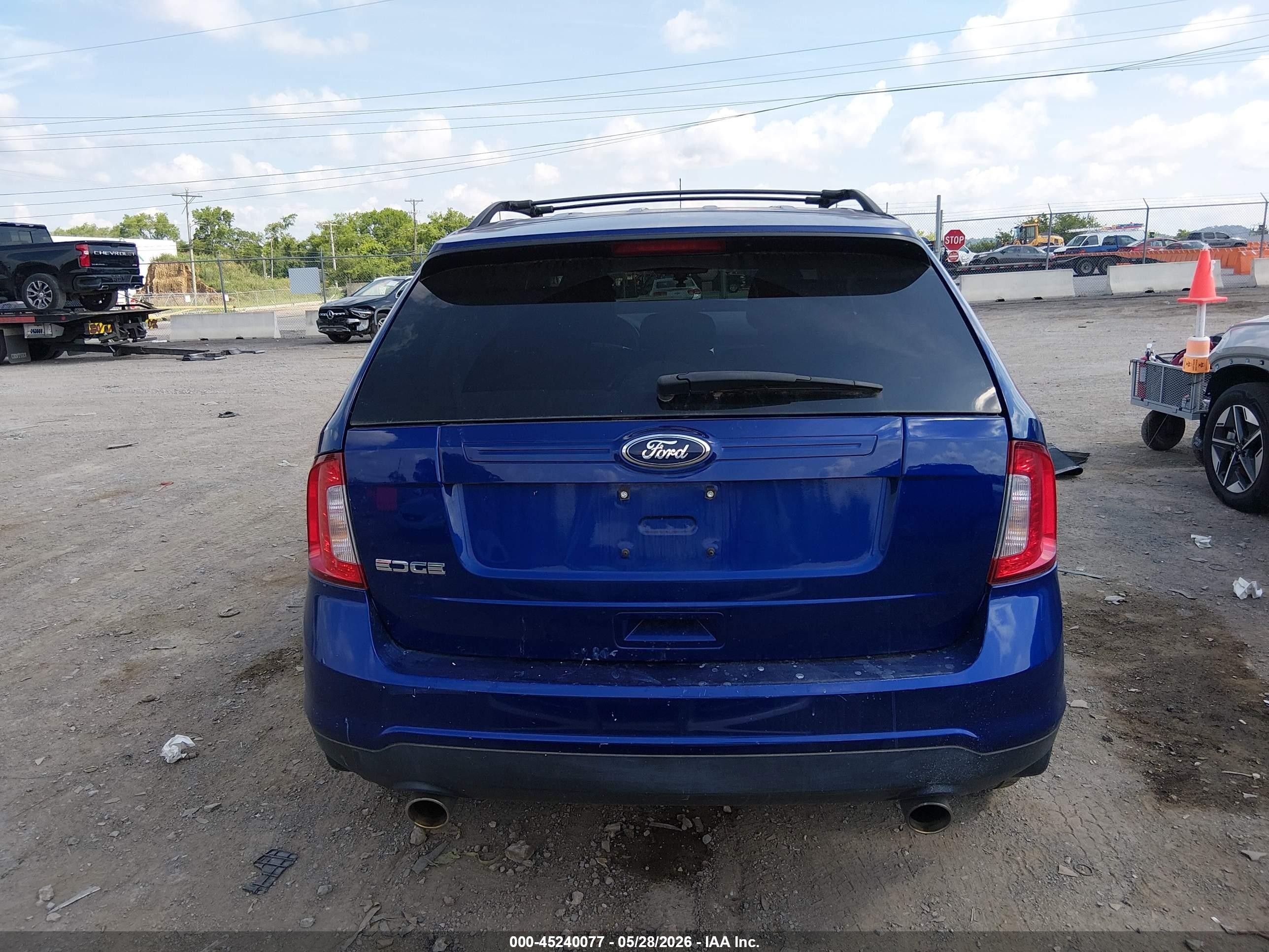 2014 Ford Edge Se Blue vin: 2FMDK3GC7EBA04500