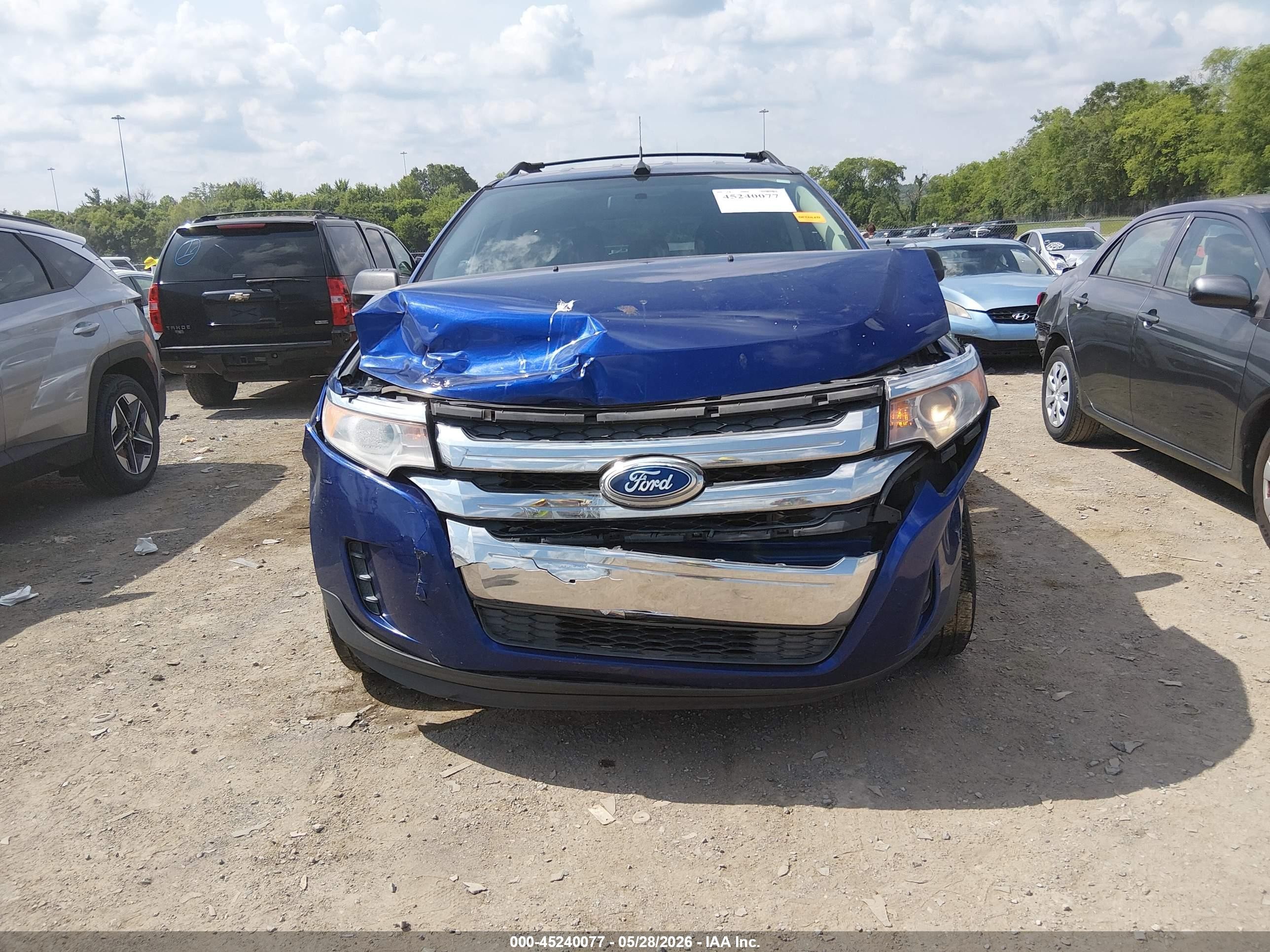 2014 Ford Edge Se Blue vin: 2FMDK3GC7EBA04500