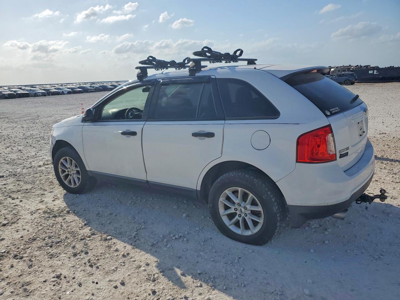 2014 Ford Edge Se White vin: 2FMDK3GC7EBA24813