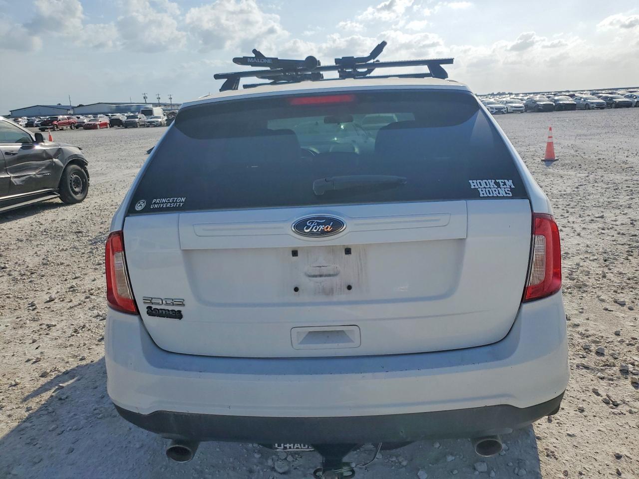 2014 Ford Edge Se White vin: 2FMDK3GC7EBA24813